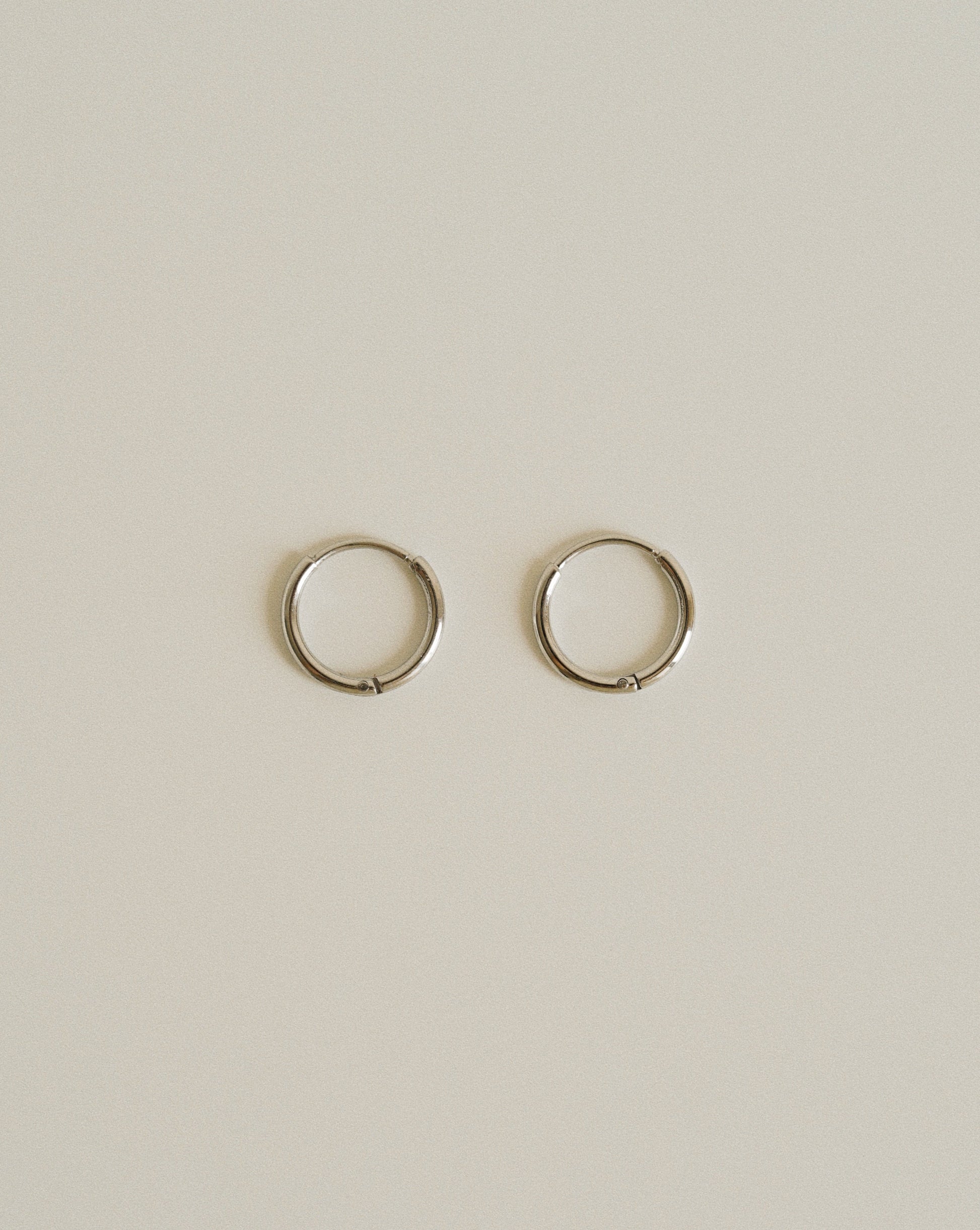 Basic Thin Hoops in Silver
