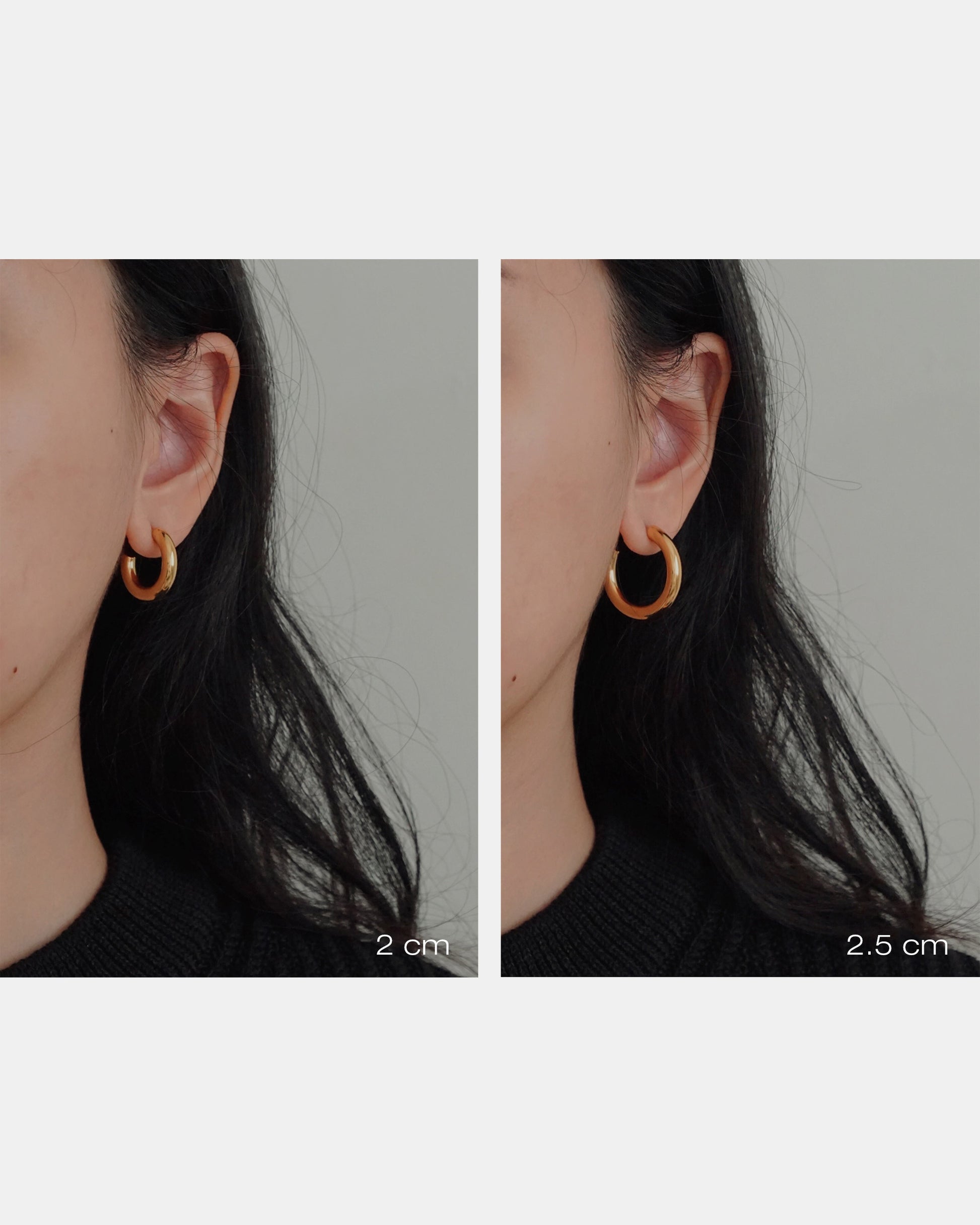 Classic Bold Hoops Gold | 316L Stainless Steel | el-jo studio