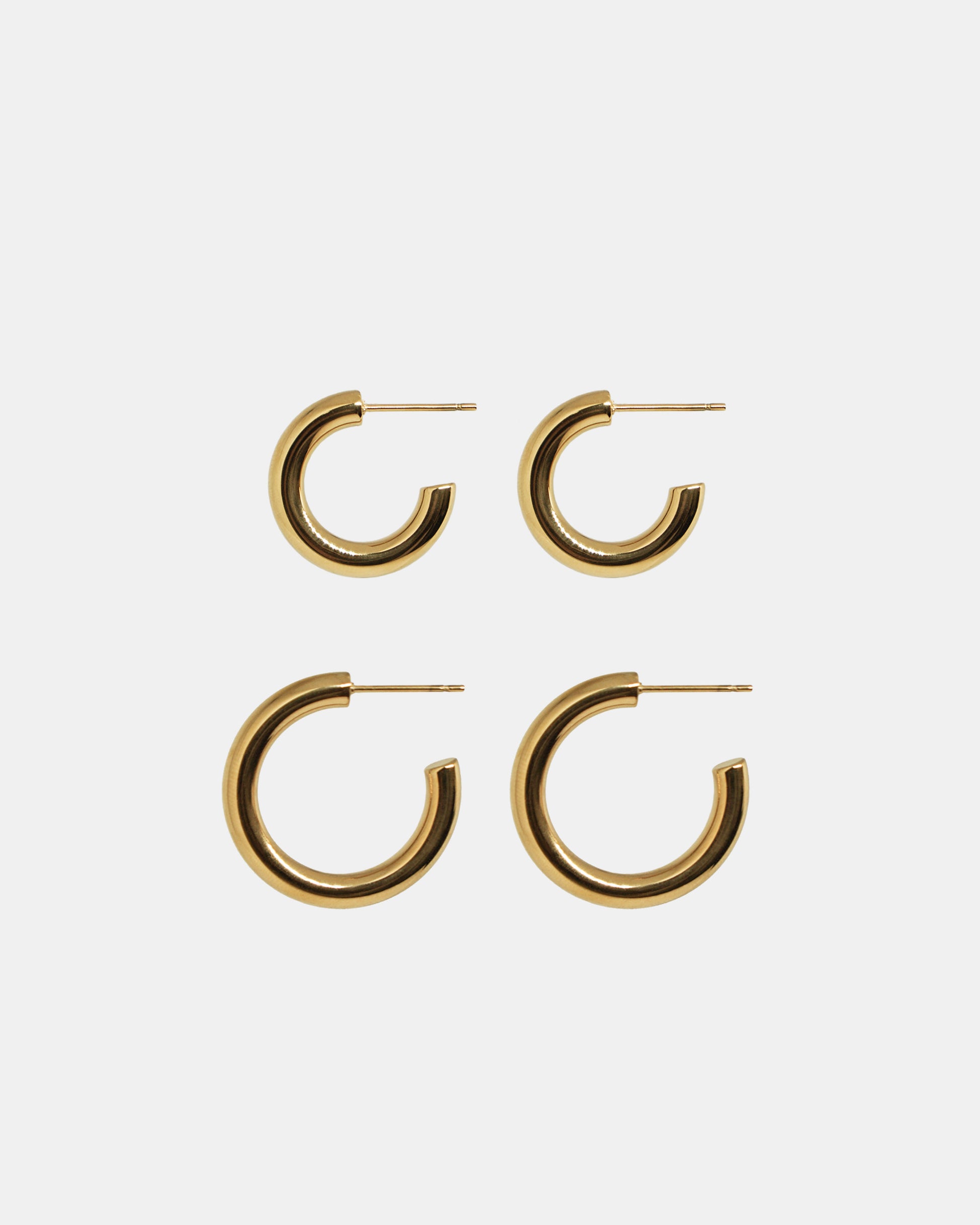 Classic Bold Hoops Gold | 316L Stainless Steel | el-jo studio