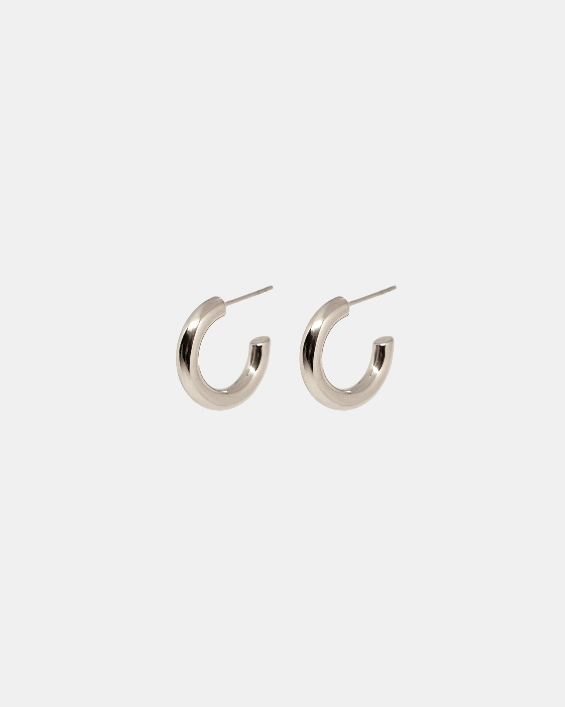Classic Bold Hoops Silver | 316L Stainless Steel | el-jo studio