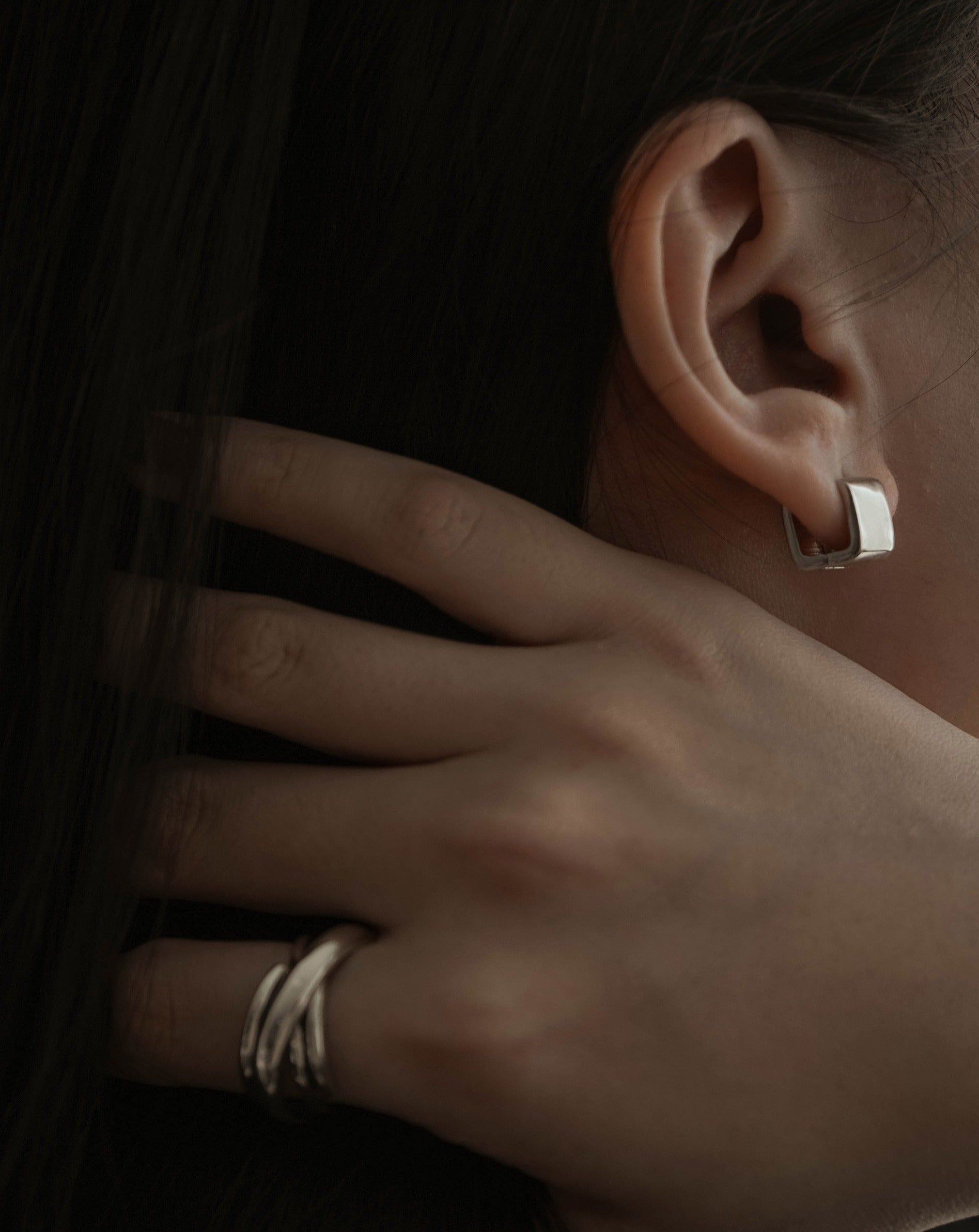 Cubic Hoops | 925 Silver Jewellery | el-jo studio