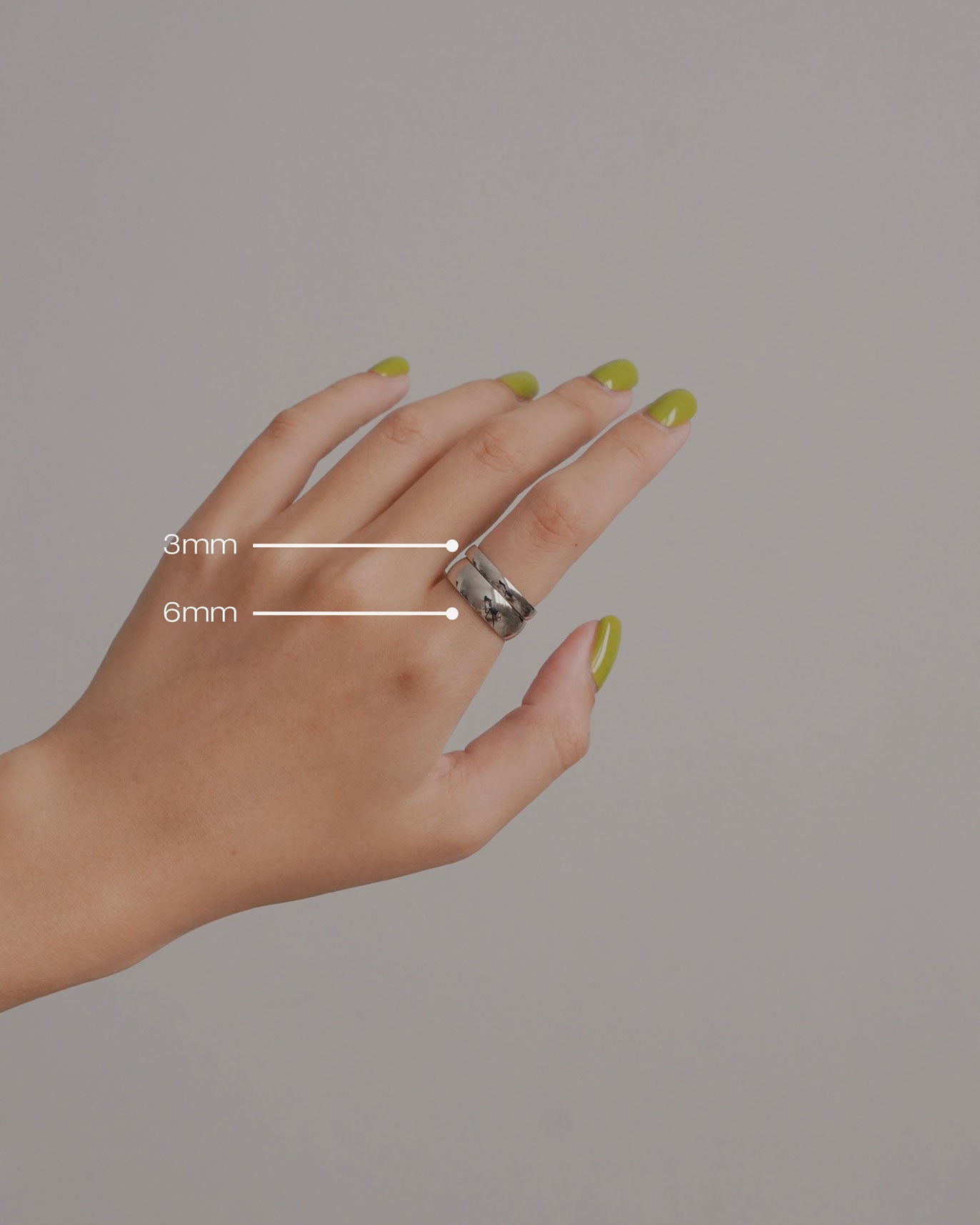 3mm Curve Band in Silver
