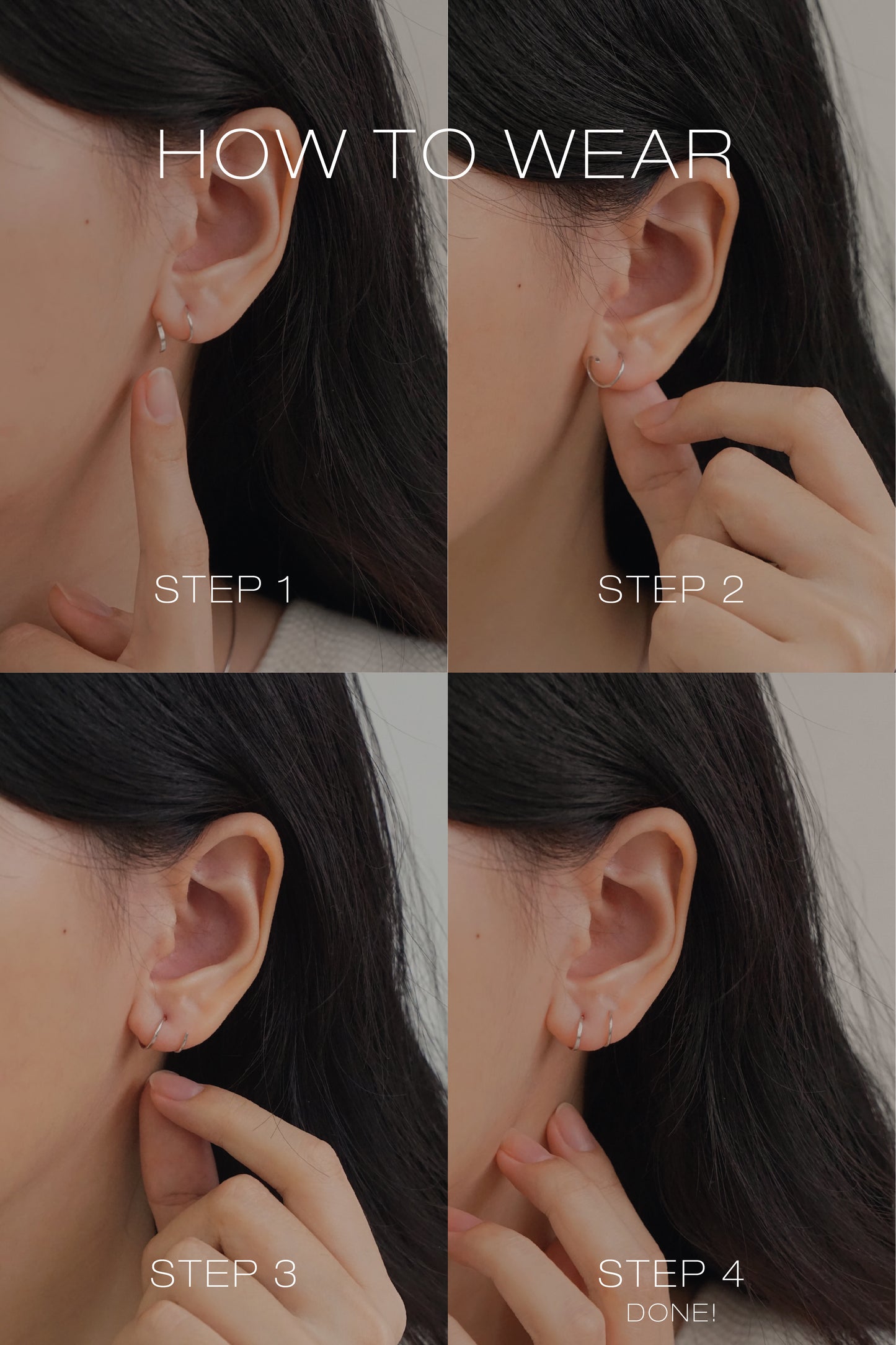 Spiral Earrings in Silver
