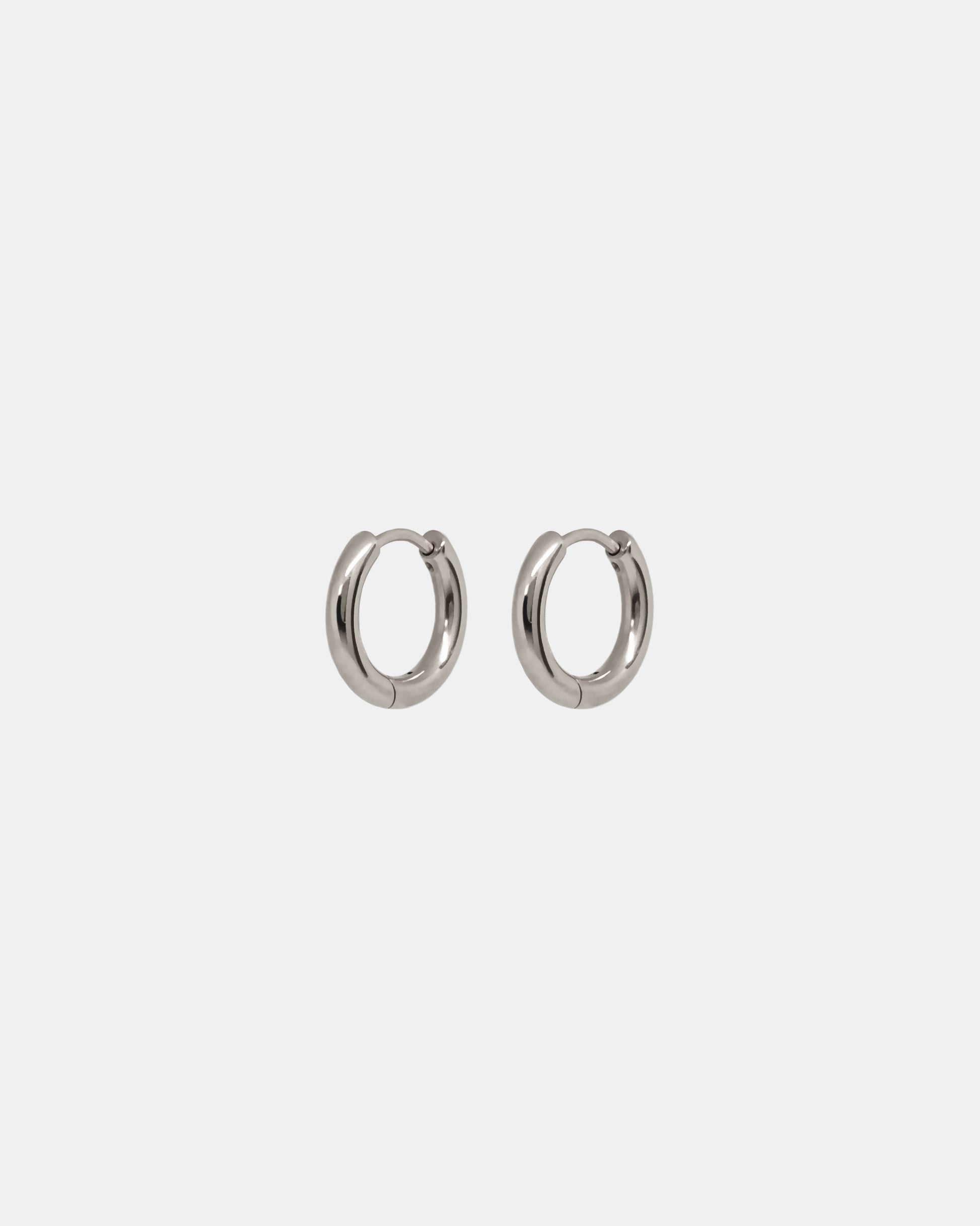 Midi Hoops in Silver