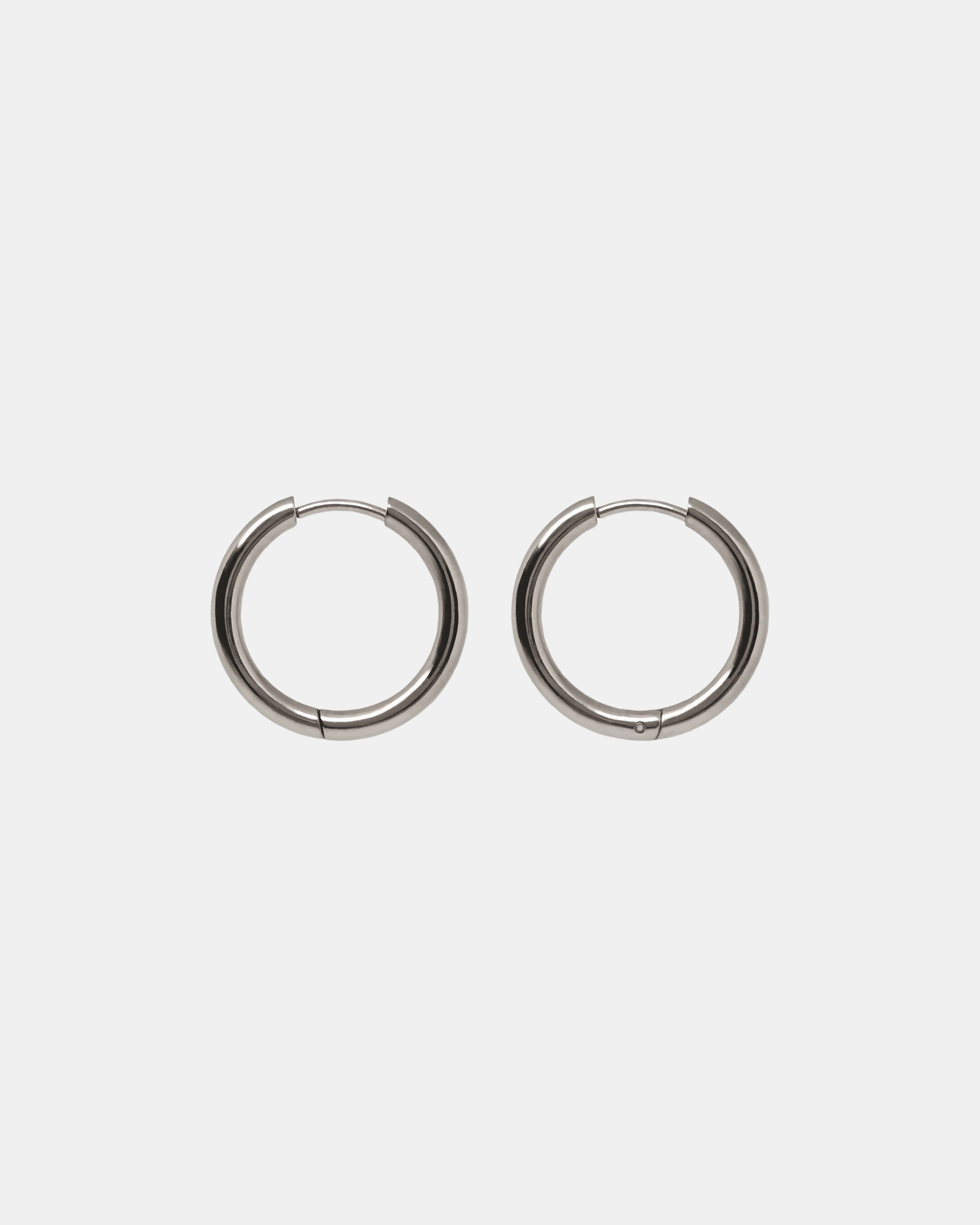 Midi Hoops in Silver
