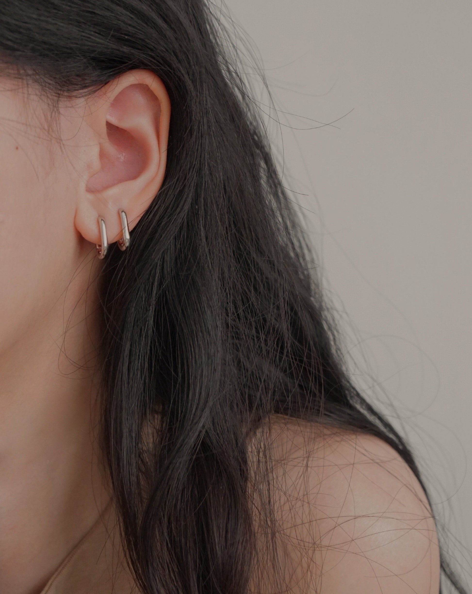 Petite Hoops in Silver
