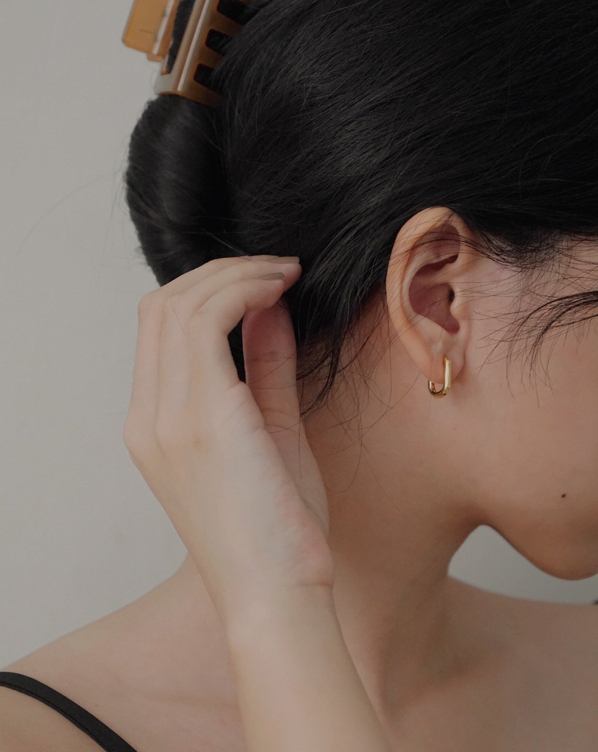 Petite Hoops in Gold