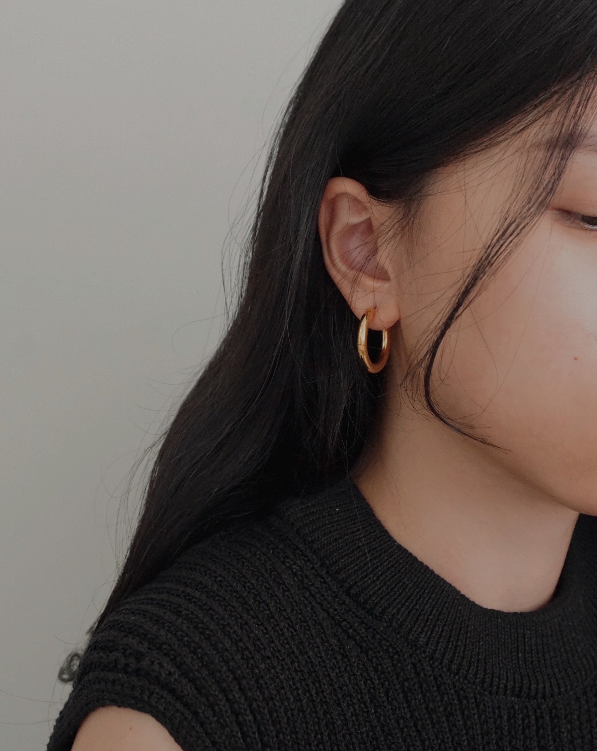 Classic Bold Hoops Gold | 316L Stainless Steel | el-jo studio