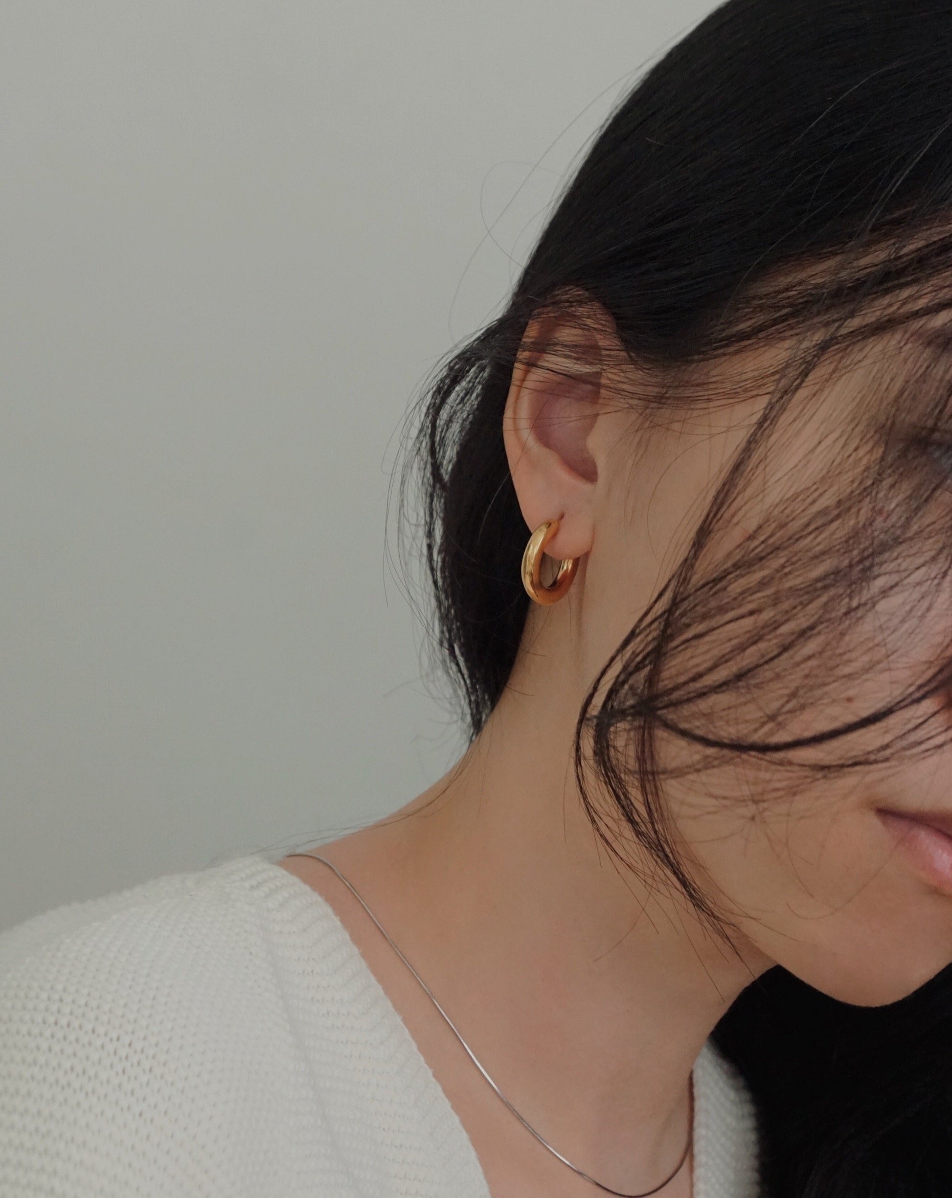 Classic Bold Hoops Gold | 316L Stainless Steel | el-jo studio