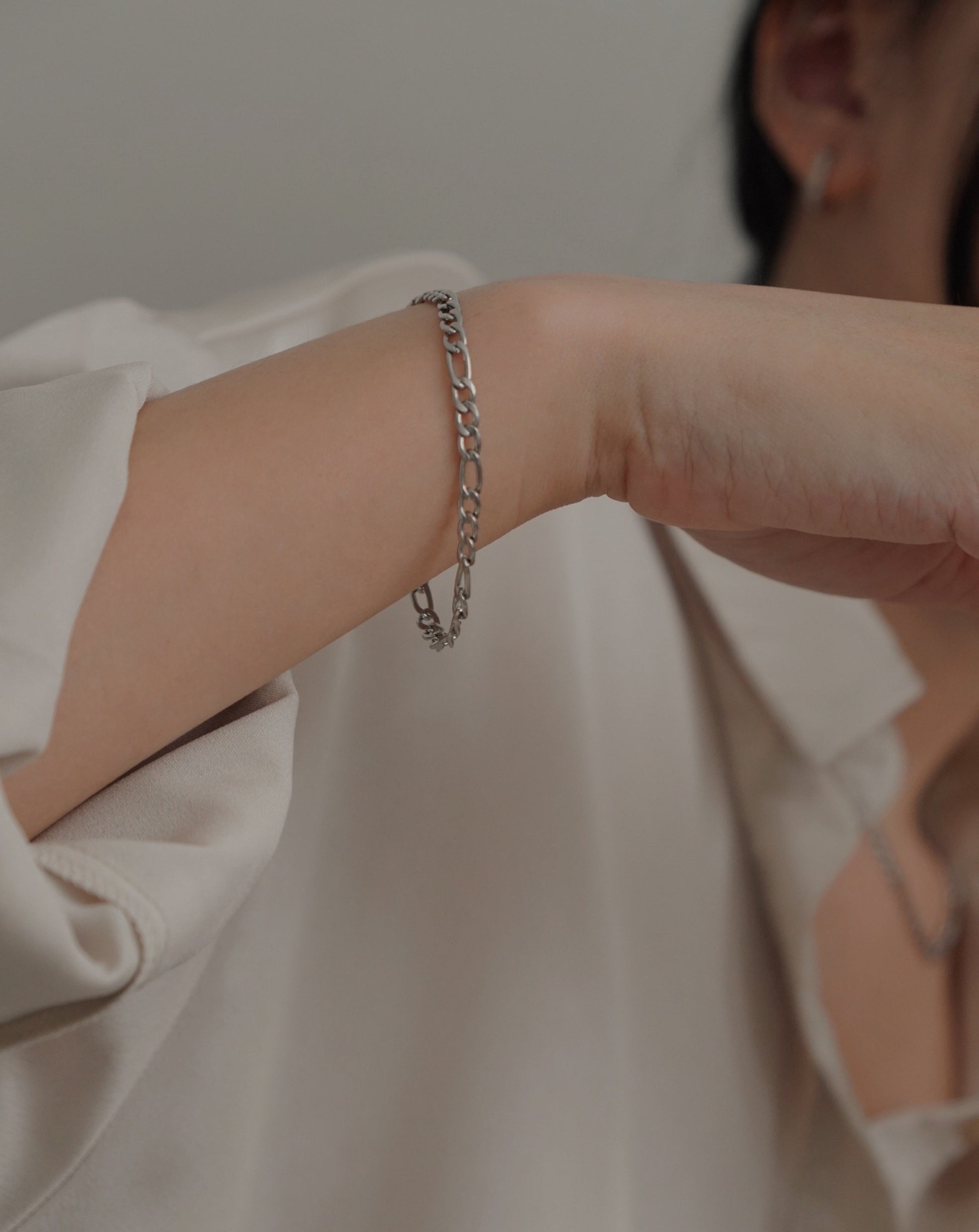 Figaro Bracelet Silver | 316L Stainless Steel | el-jo studio