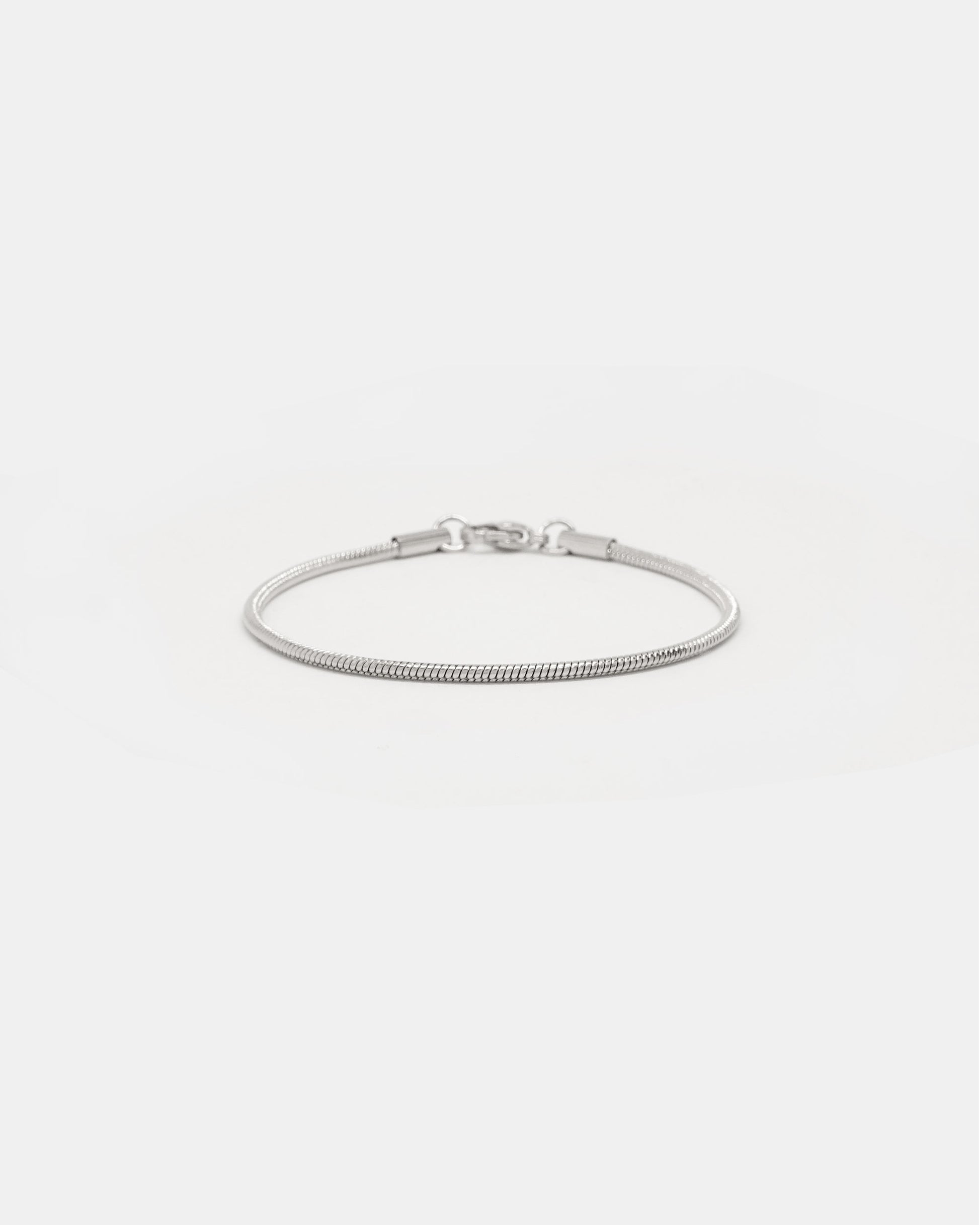 Sleek Snake Chain Bracelet in Silver