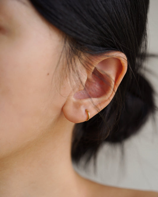 Basic Thin Hoops in Gold