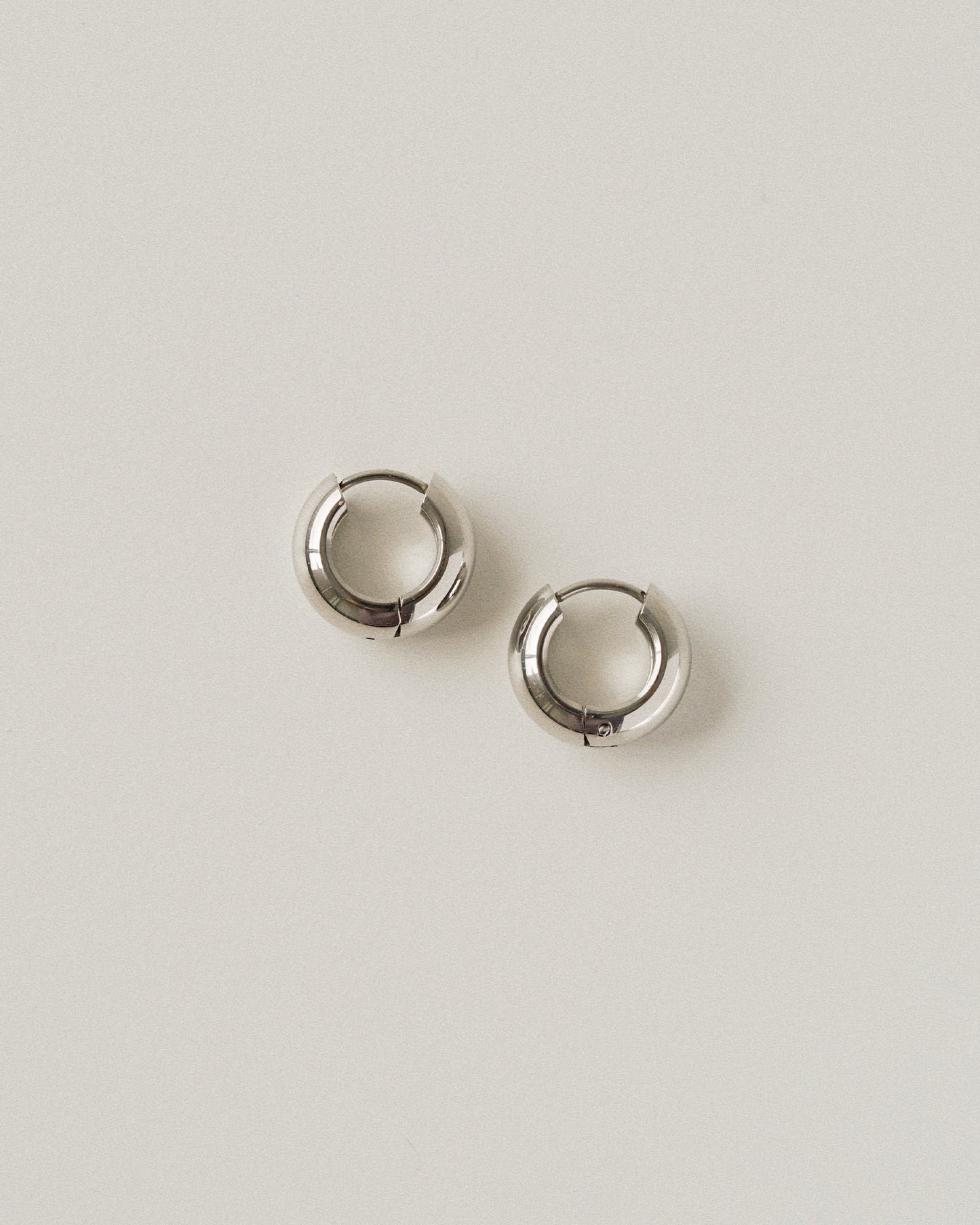 Chubby Hoops in Silver