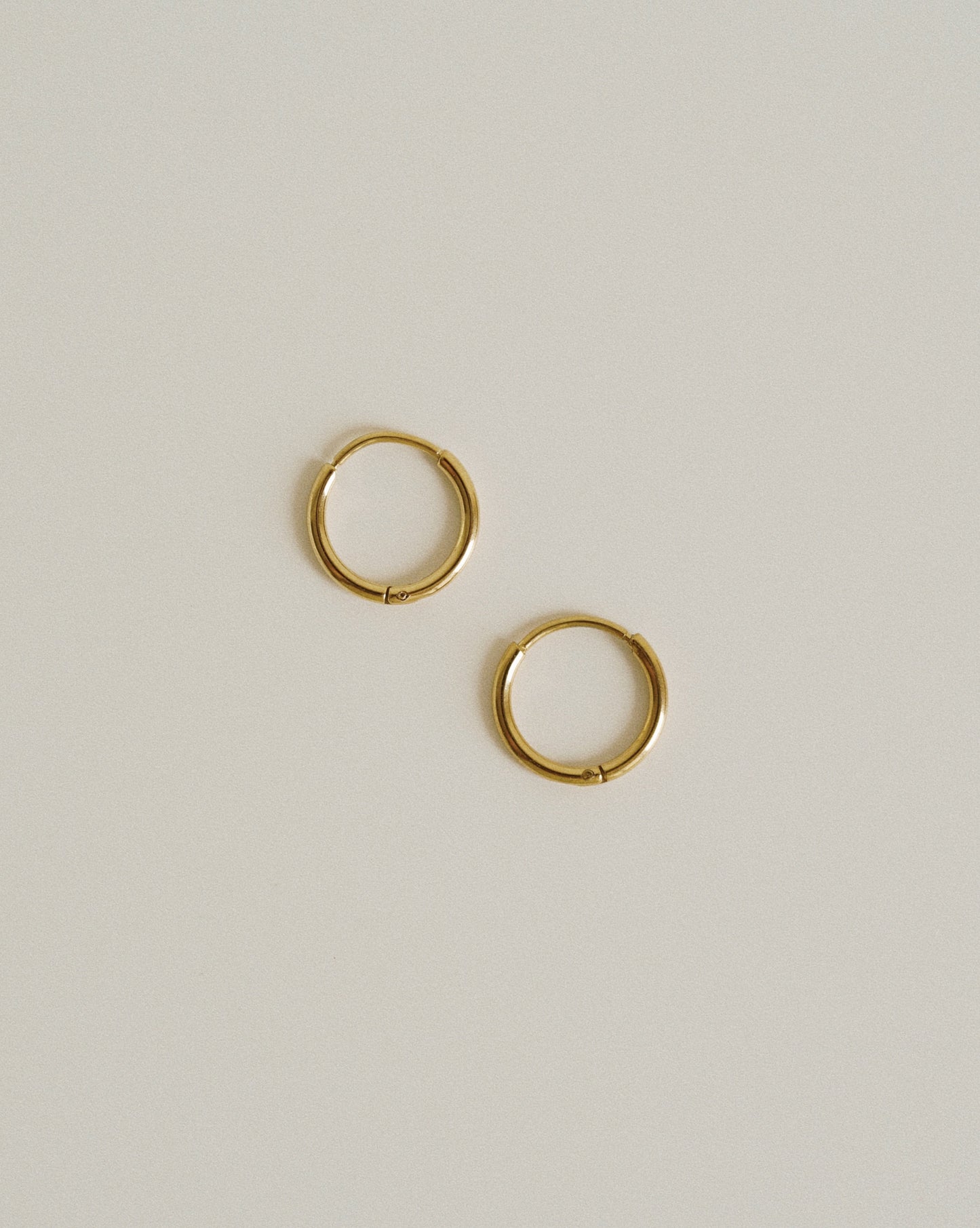 Basic Thin Hoops in Gold