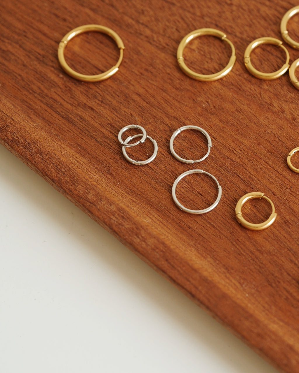 Basic Thin Hoops in Silver