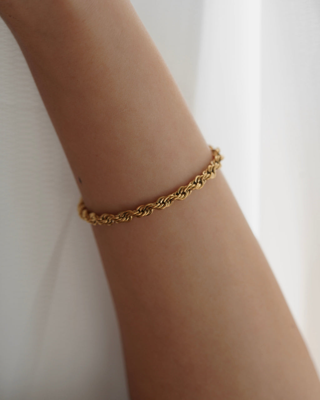 Rope Chain Bracelet in Gold