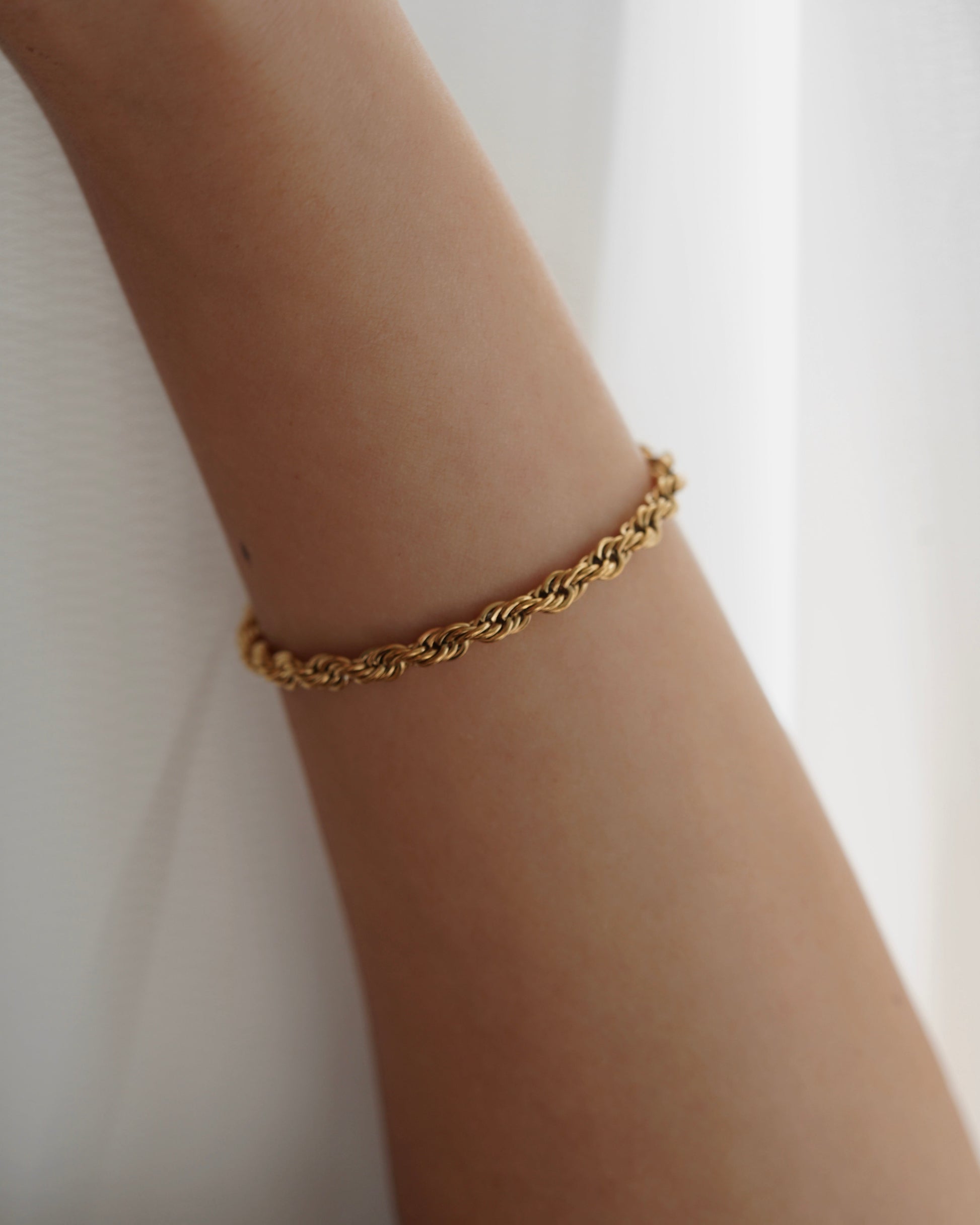 Rope Chain Bracelet in Gold