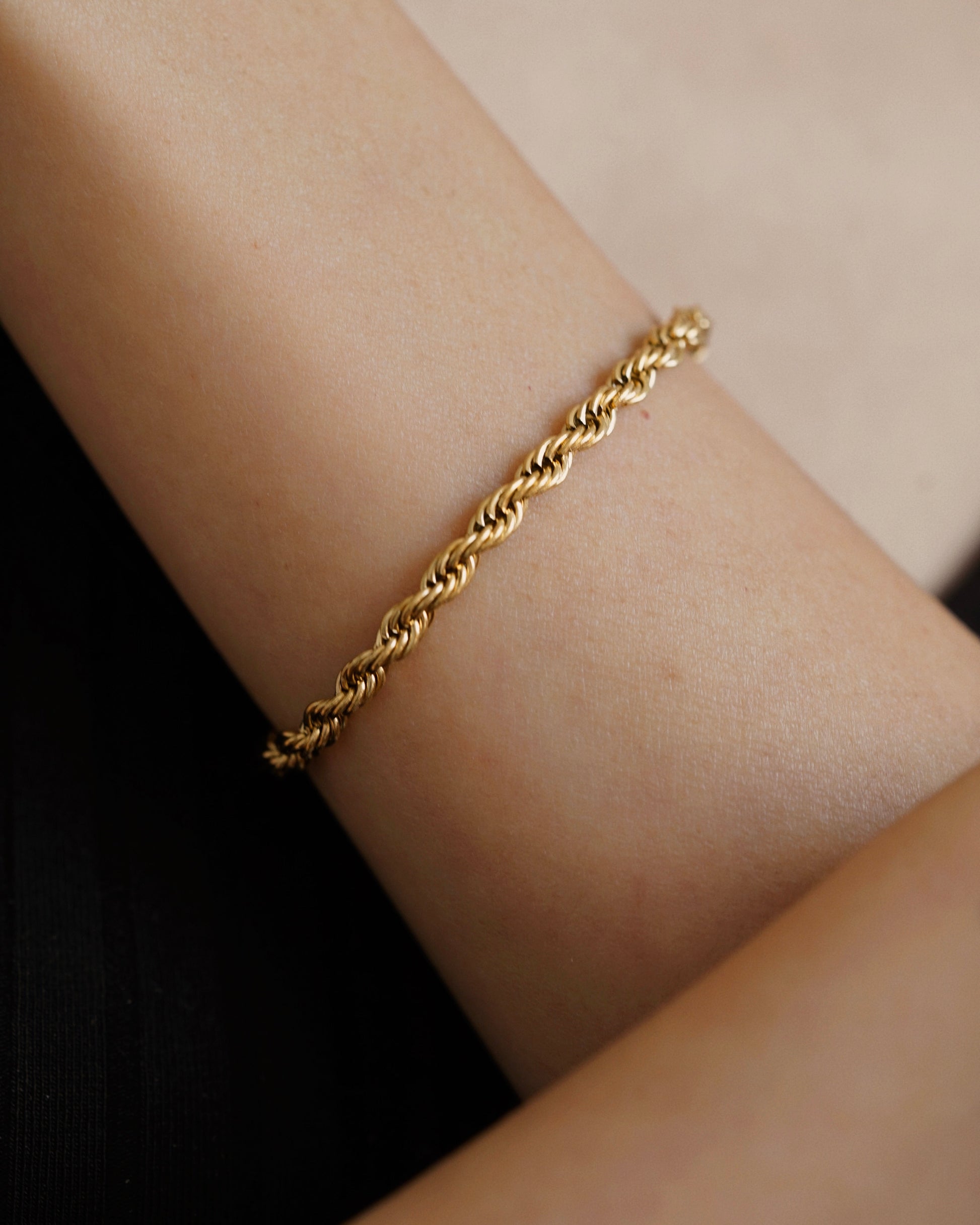 Rope Chain Bracelet in Gold