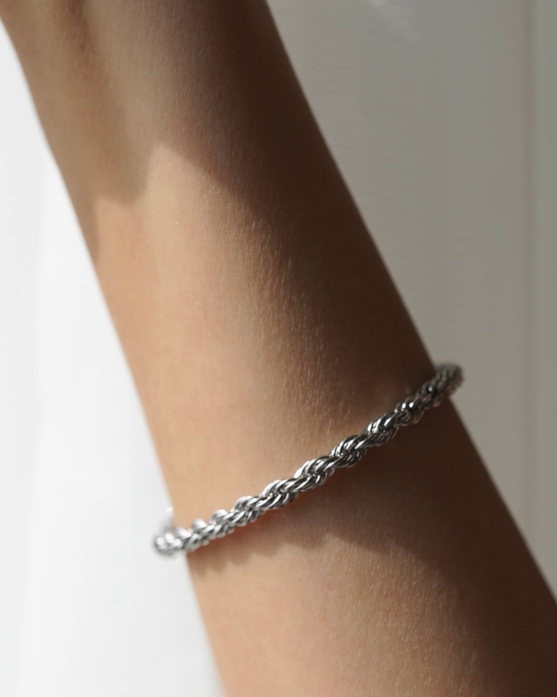 Rope Chain Bracelet in Silver