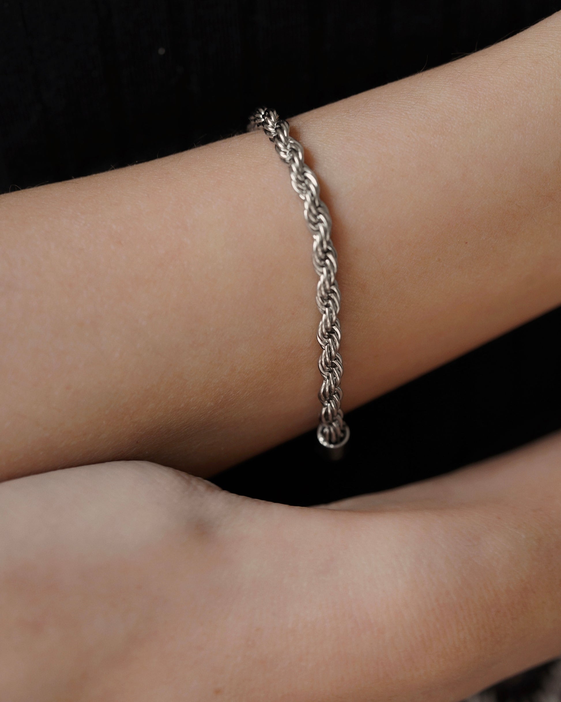 Rope Chain Bracelet in Silver