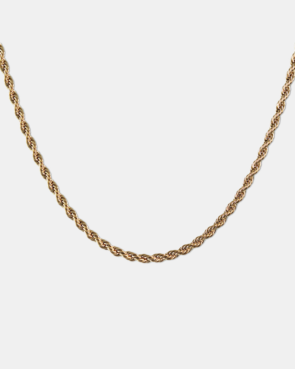 Rope Chain Necklace in Gold