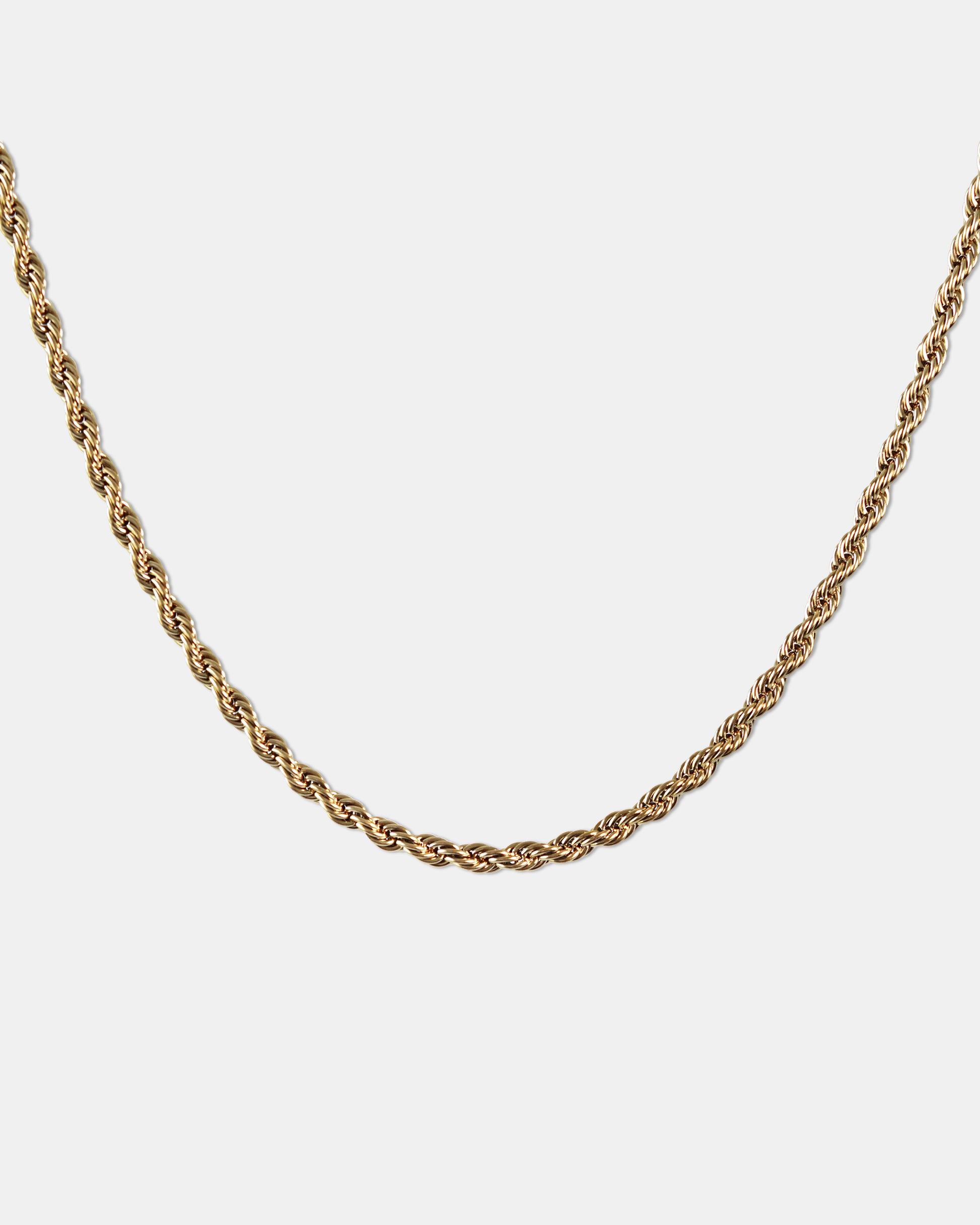 Rope Chain Necklace in Gold