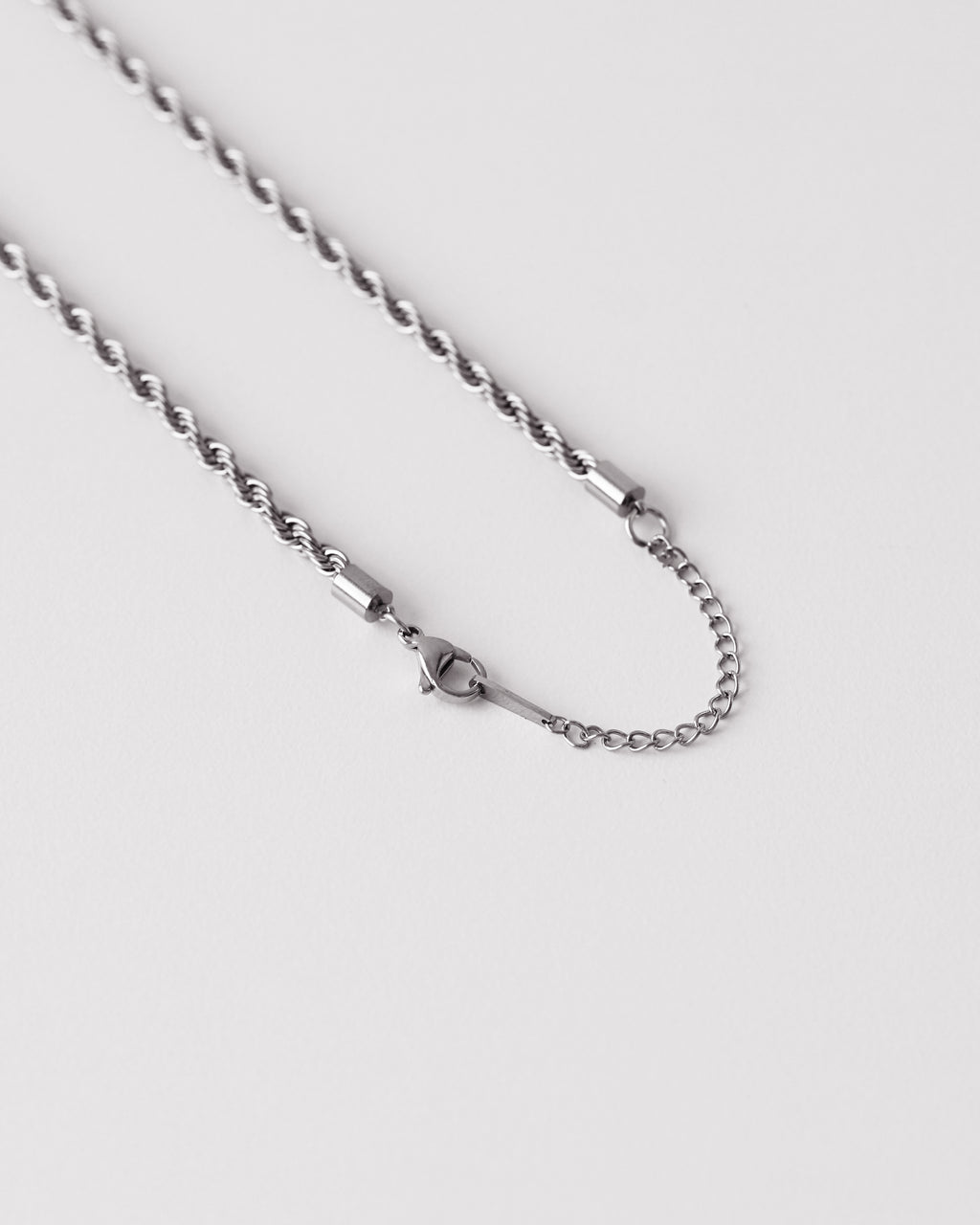 Rope Chain Necklace in Silver