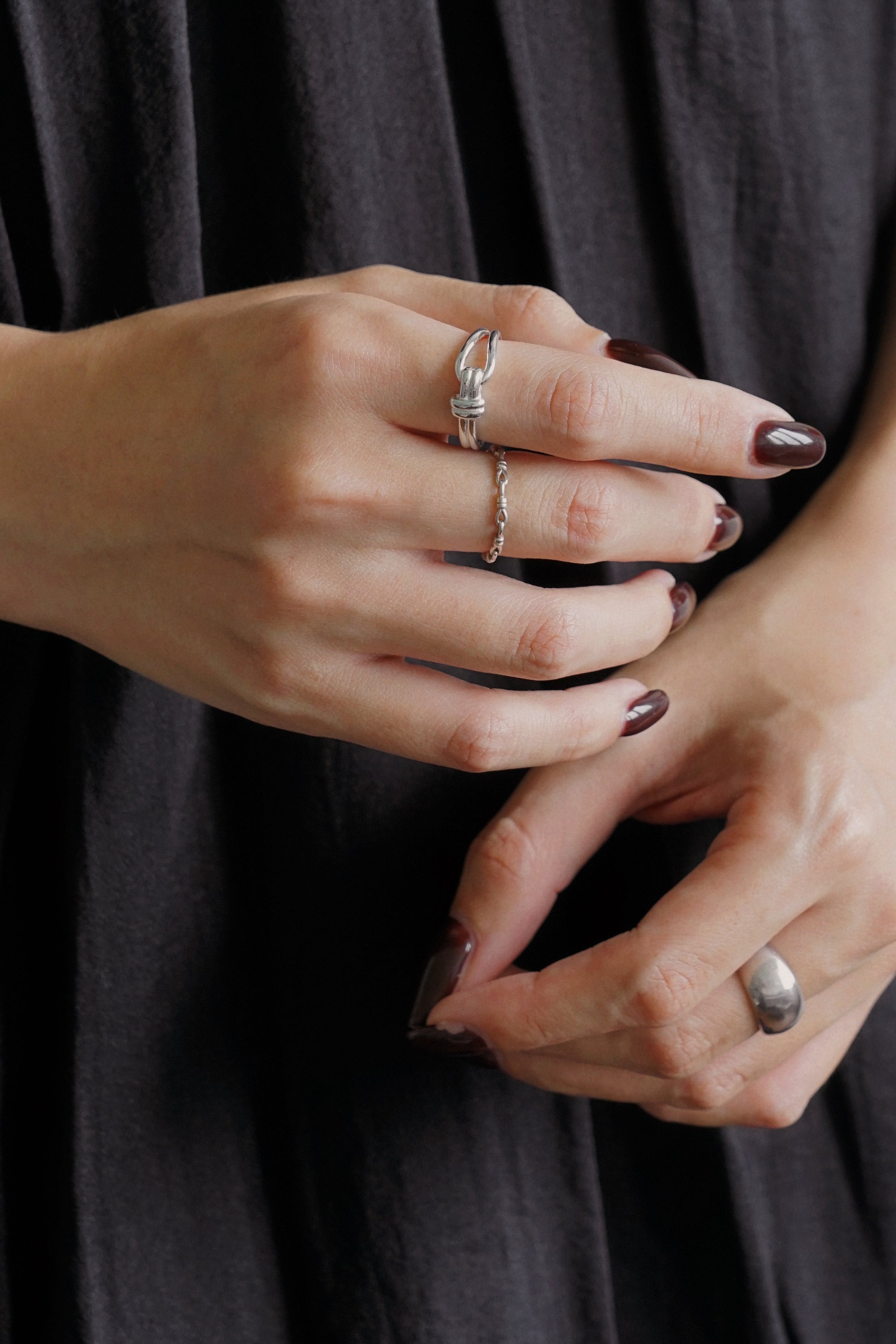 Leia Knot Ring in Silver