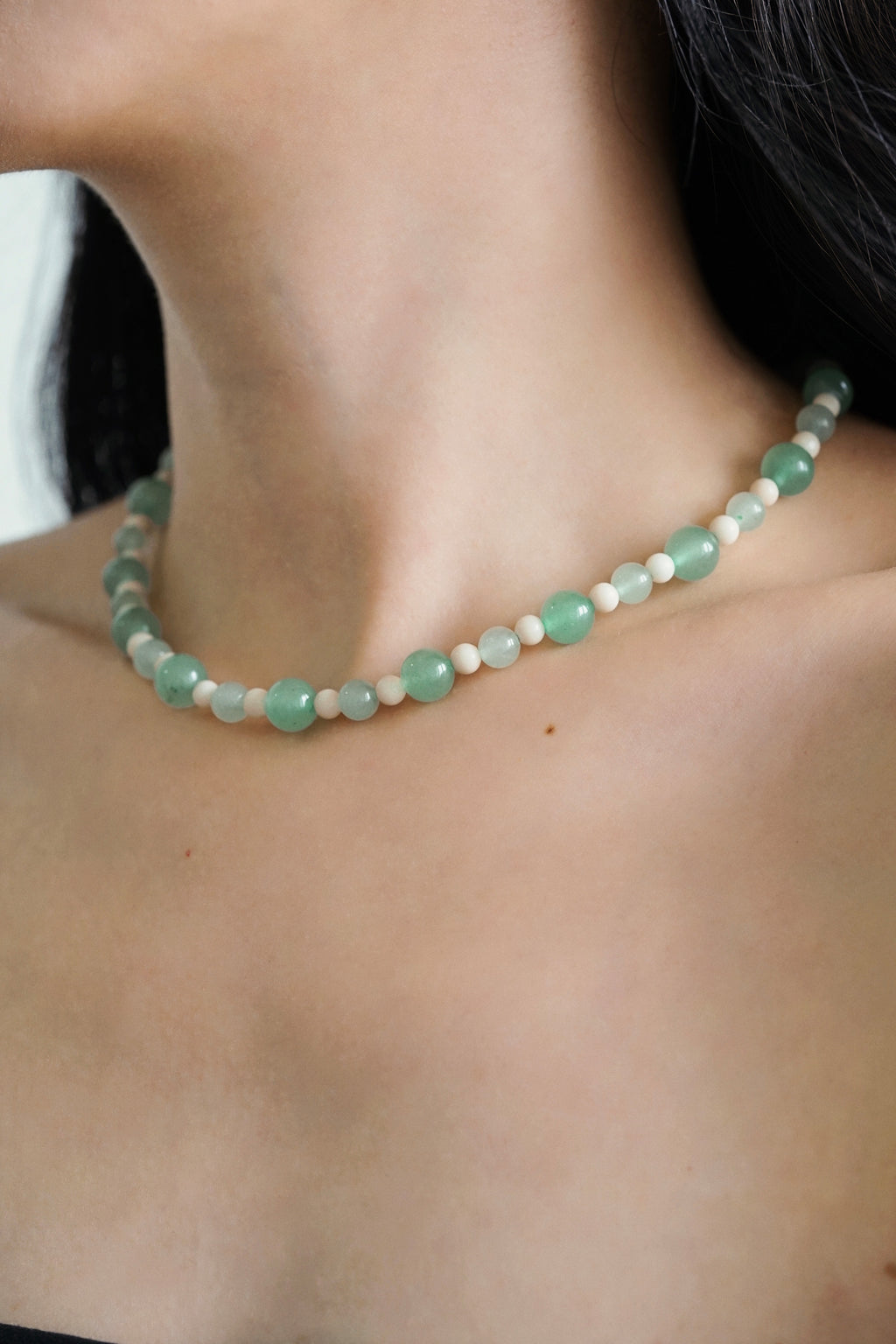 Mint Pebble Necklace
