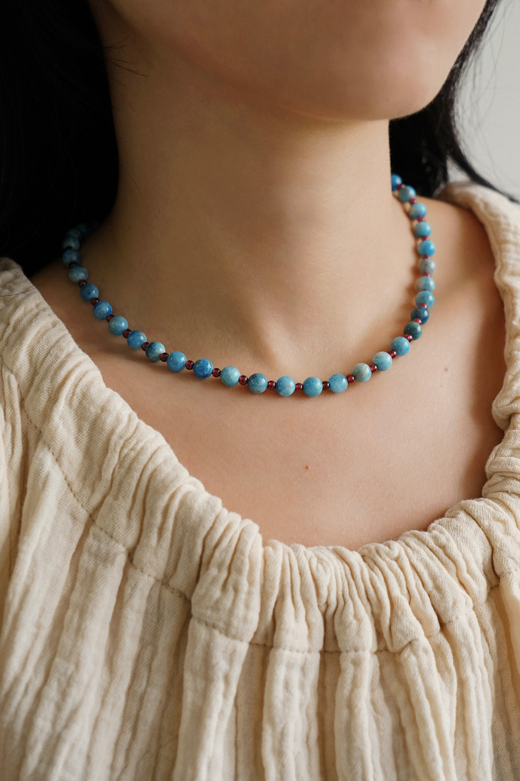 Sky Cherry Necklace