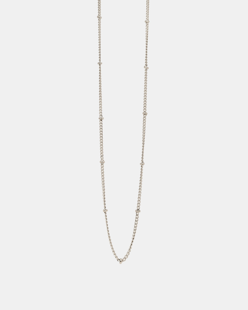 Beaded Necklace in Silver