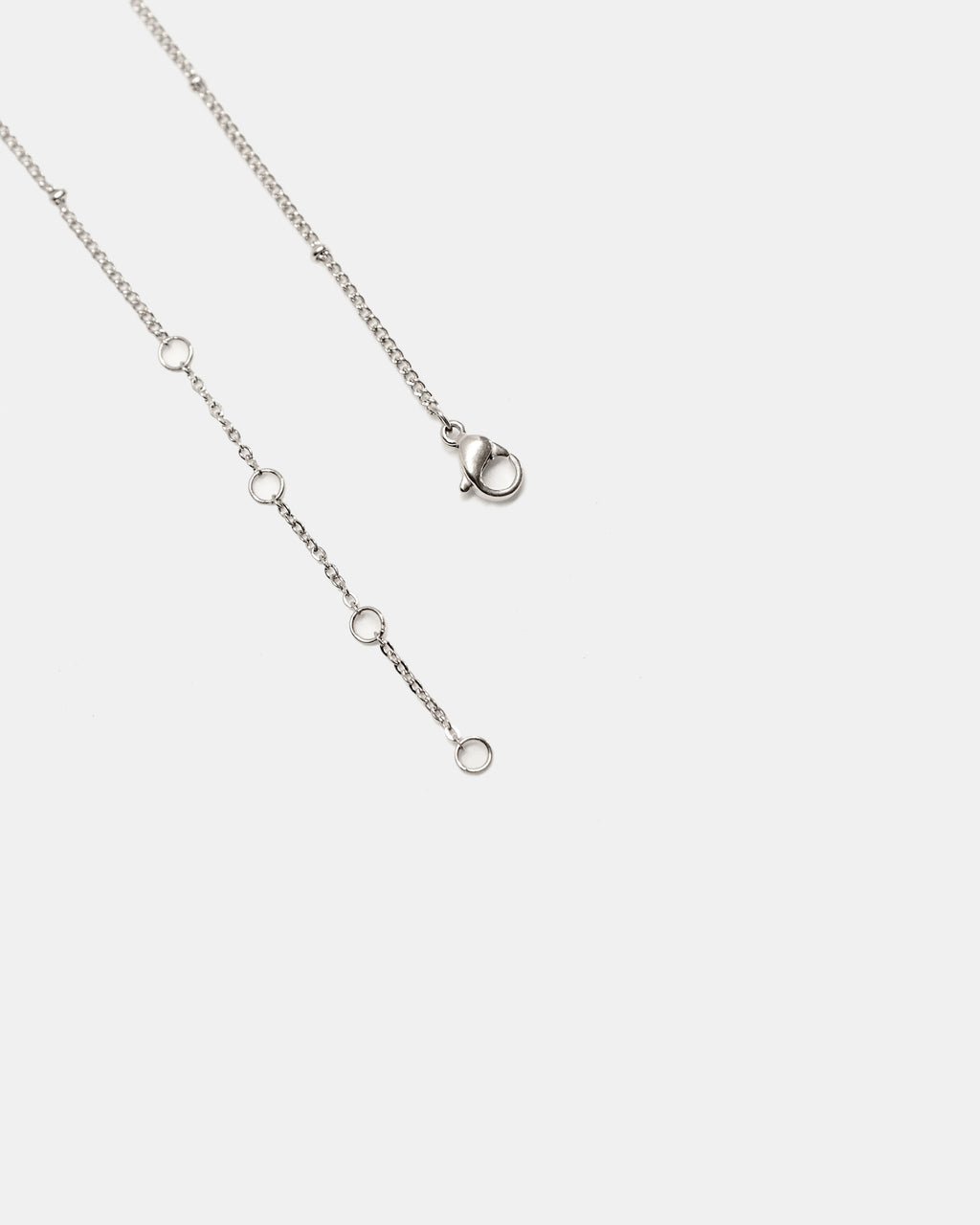 Beaded Necklace in Silver