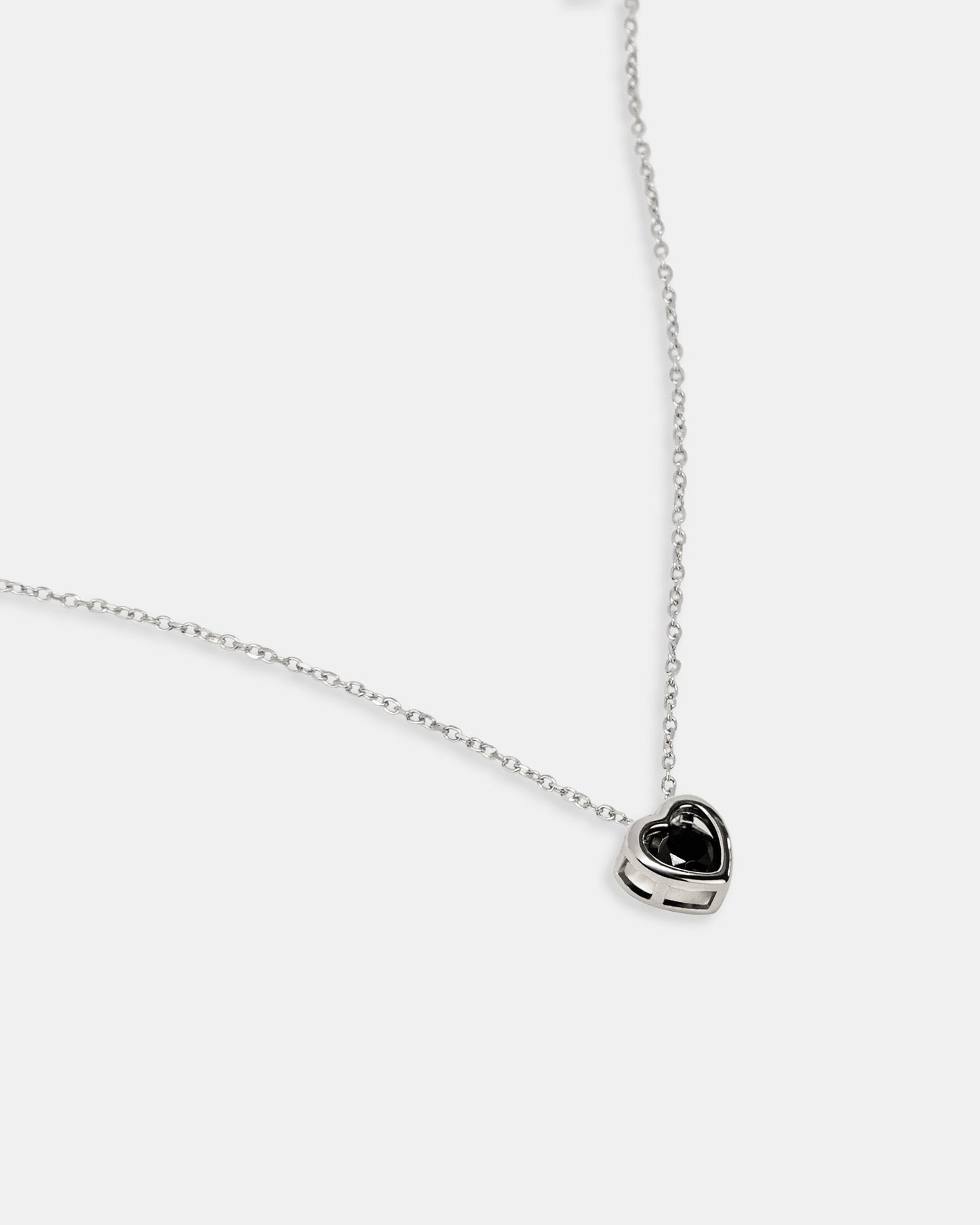 Black Heart Pendant Necklace