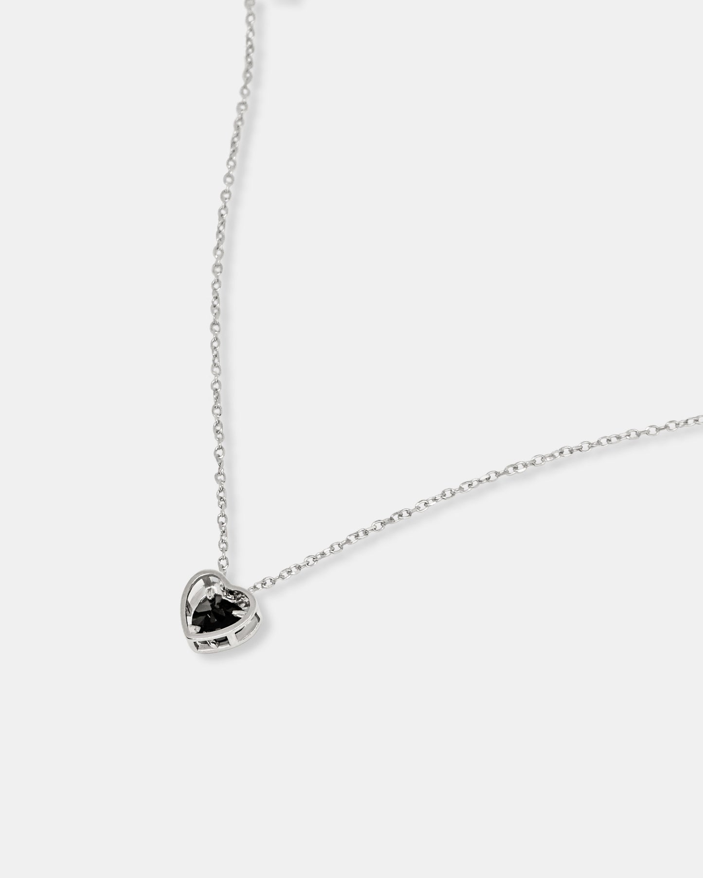 Black Heart Pendant Necklace