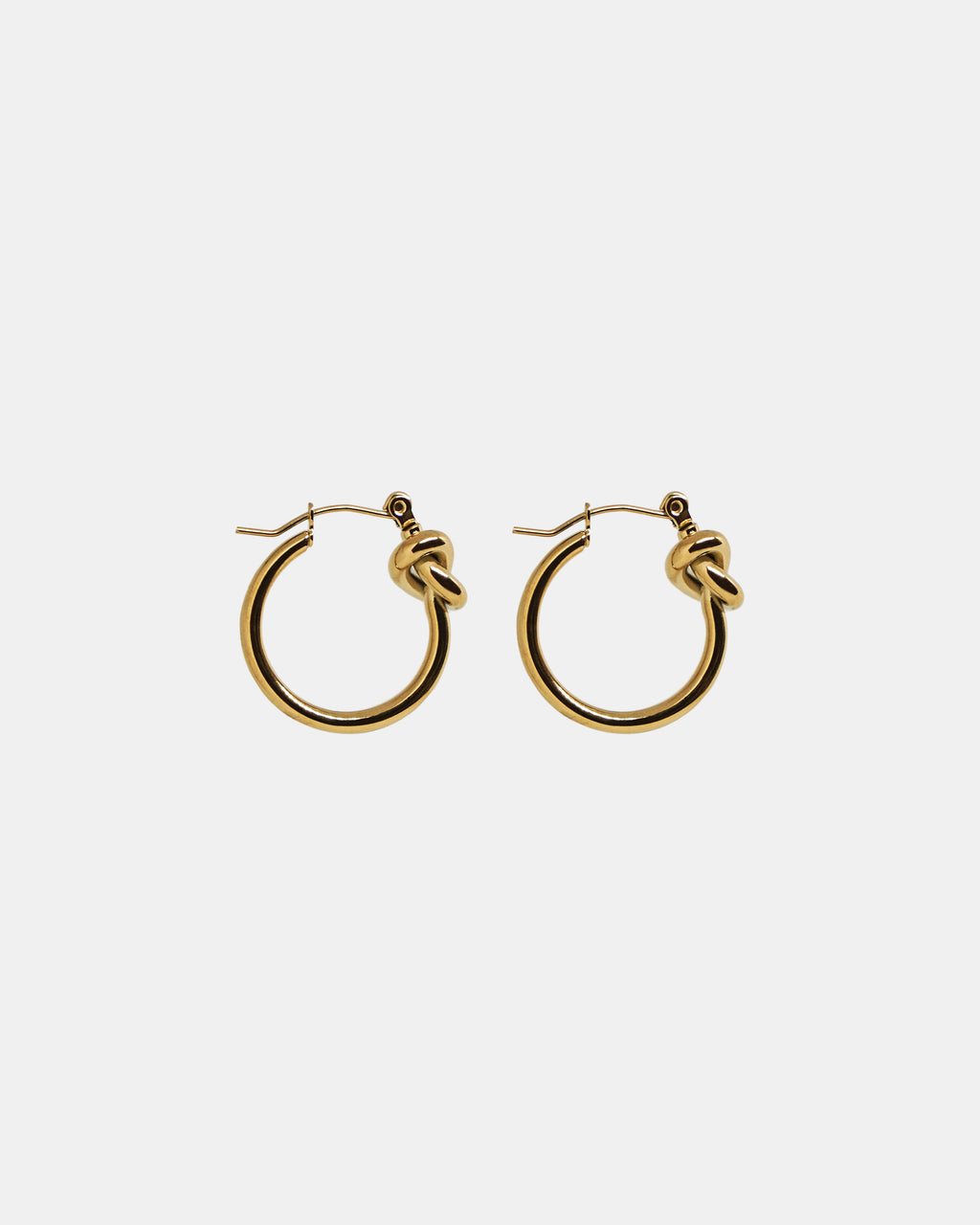 Classic Knot Hoops in Gold