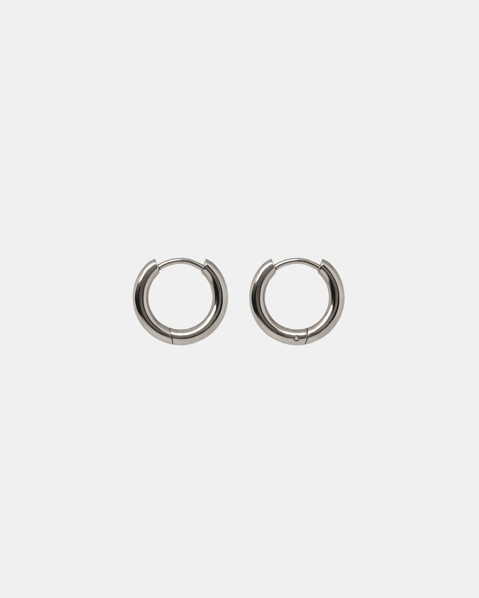 Midi Hoops in Silver