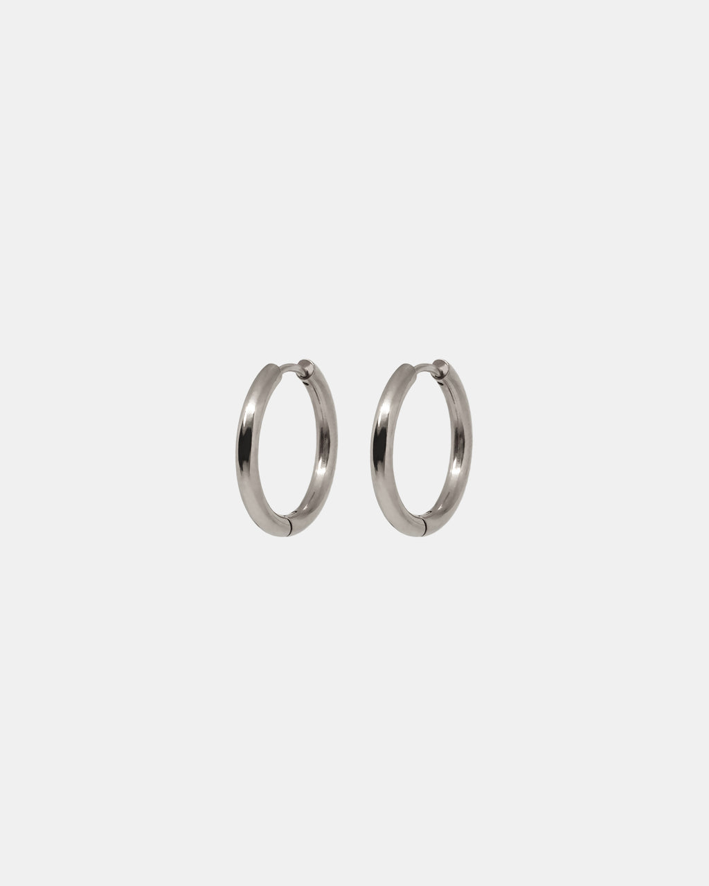 Midi Hoops in Silver