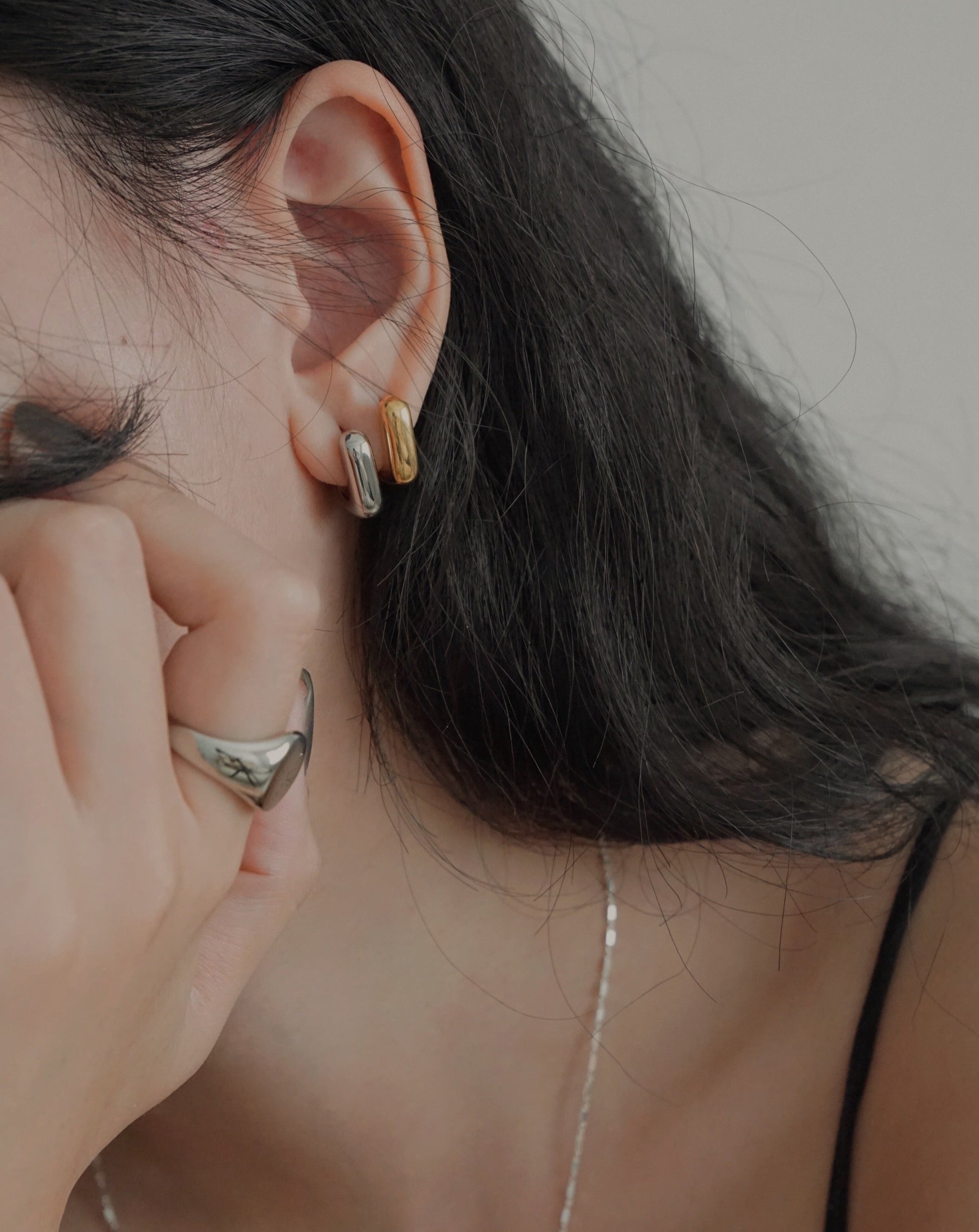 Form Earrings in Silver | 316L Stainless Steel | el-jo studio