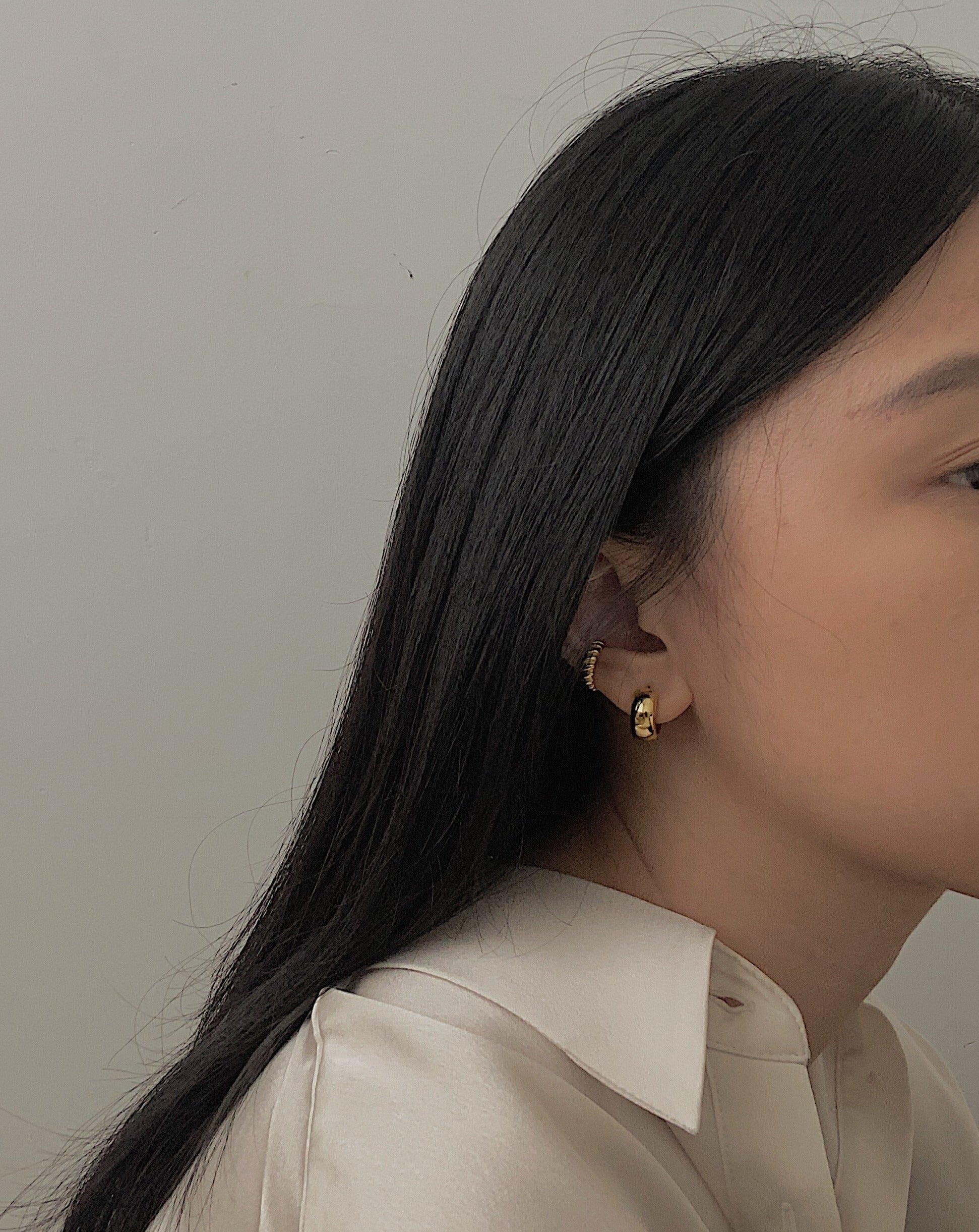 Chunky Hoops in Gold | 925 Silver Jewellery | el-jo studio