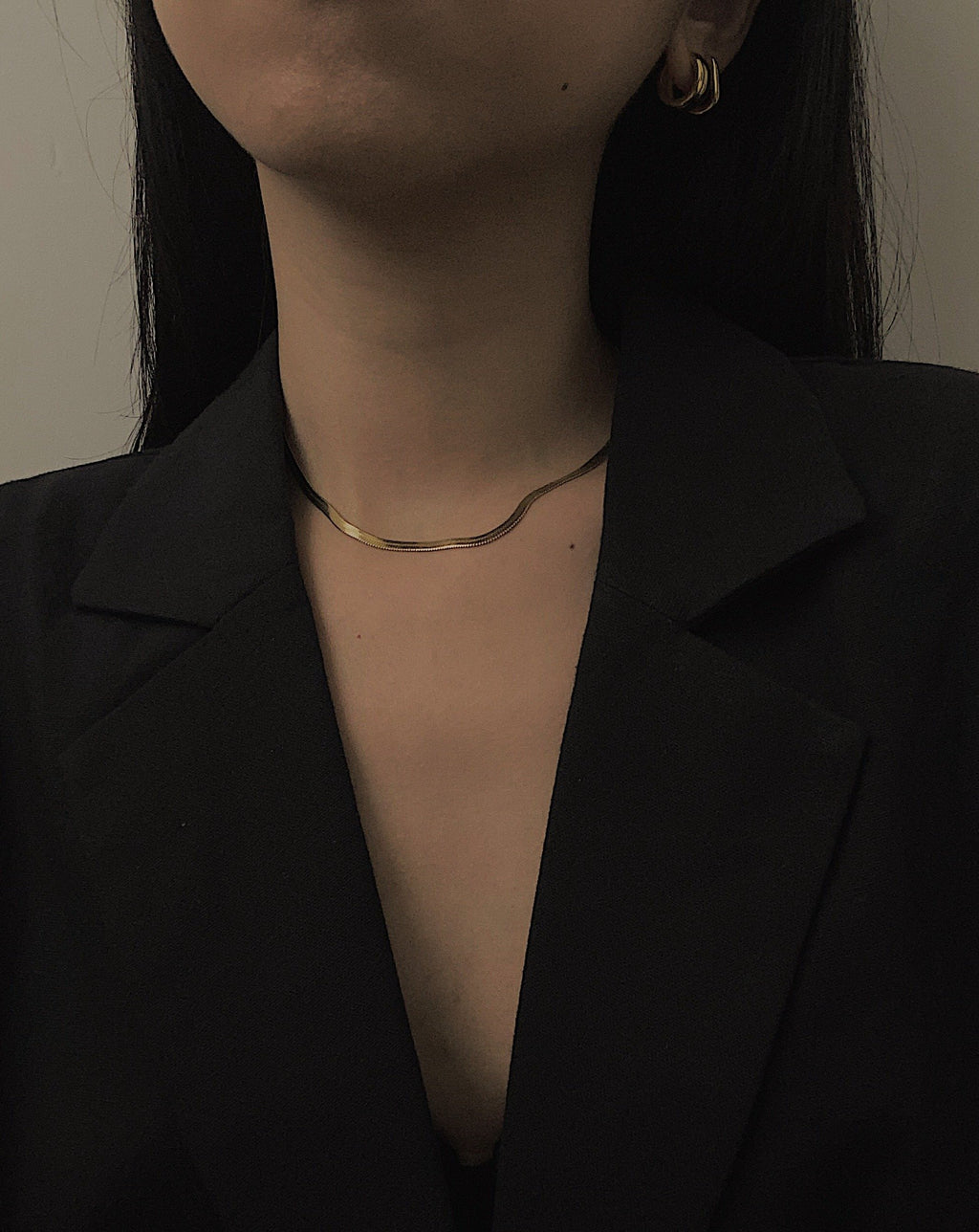 Satin Choker in Gold