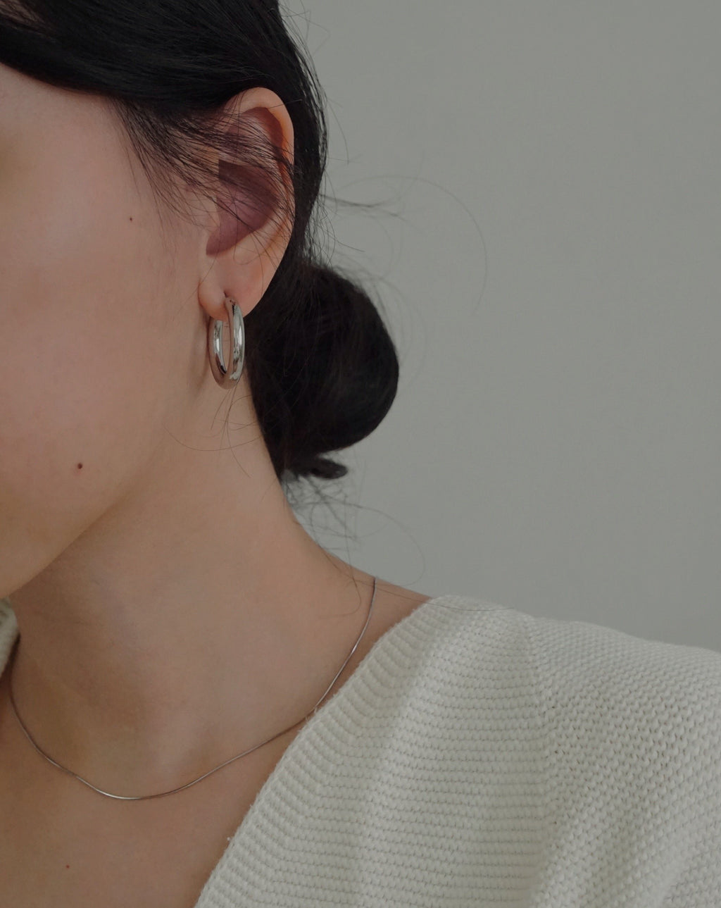 Classic Bold Hoops Silver | 316L Stainless Steel | el-jo studio