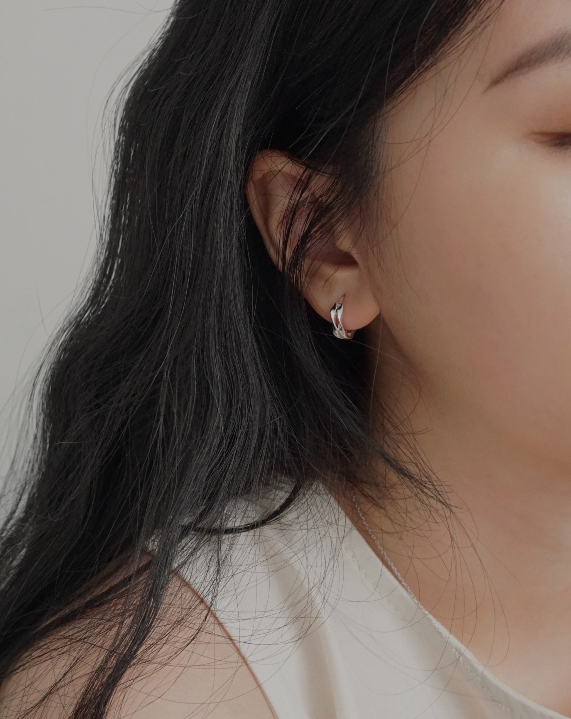 Duo Twist Hoops | 925 Silver Jewellery | el-jo studio