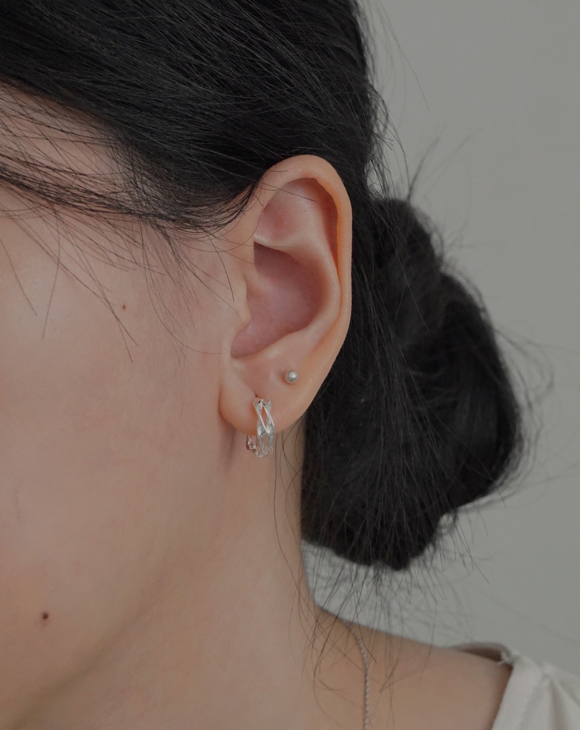 Duo Twist Hoops | 925 Silver Jewellery | el-jo studio