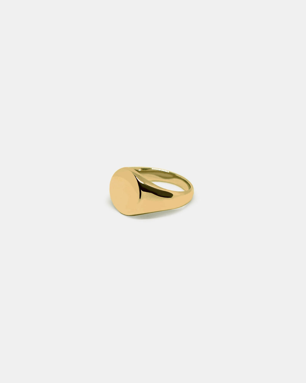 Imperfect: Round Signet Ring in Gold