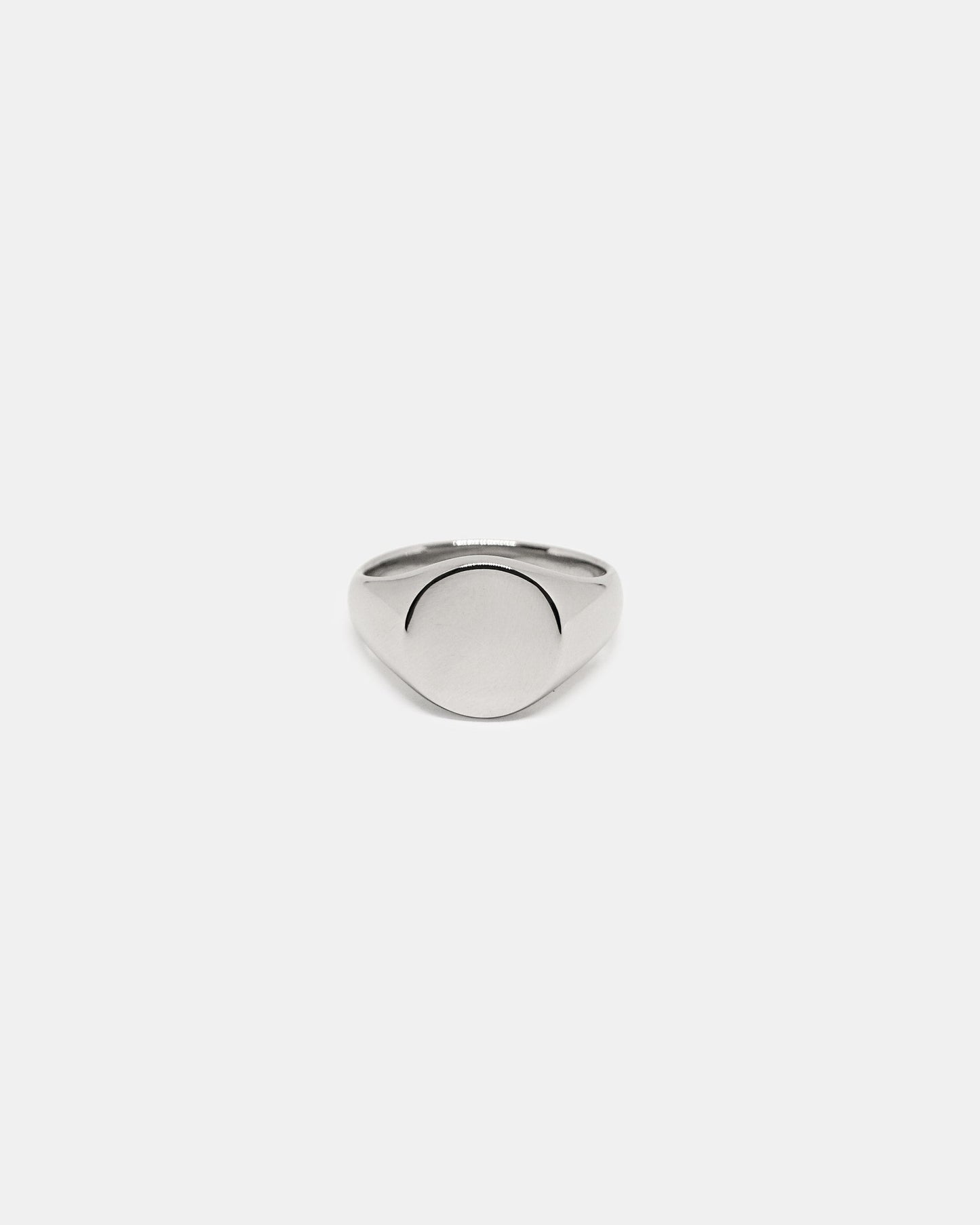 Imperfect: Round Signet Ring in Silver