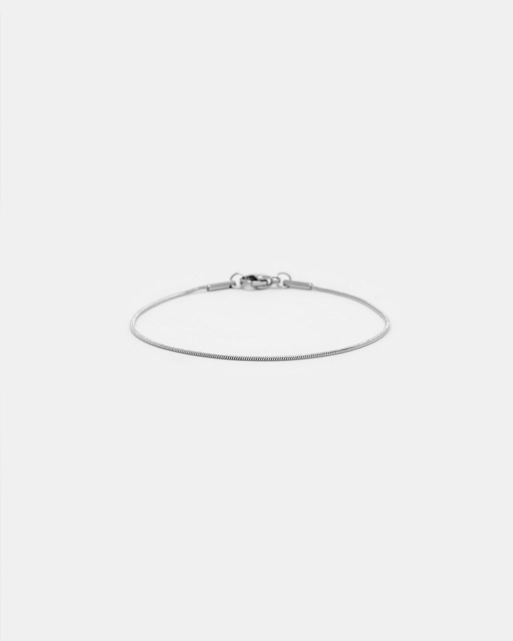 Sleek Snake Chain Bracelet in Silver