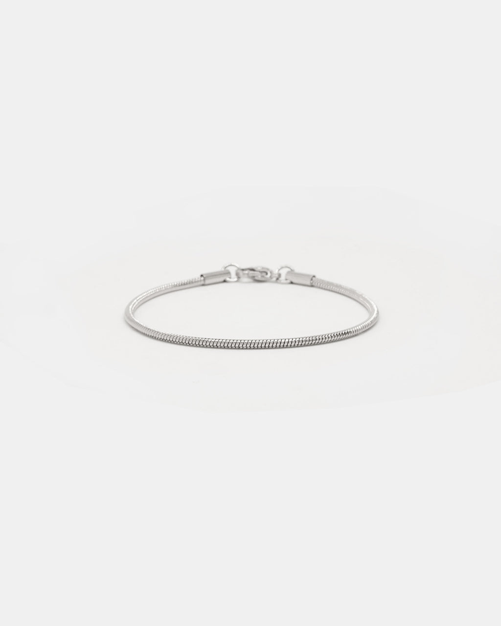 Sleek Snake Chain Bracelet in Silver