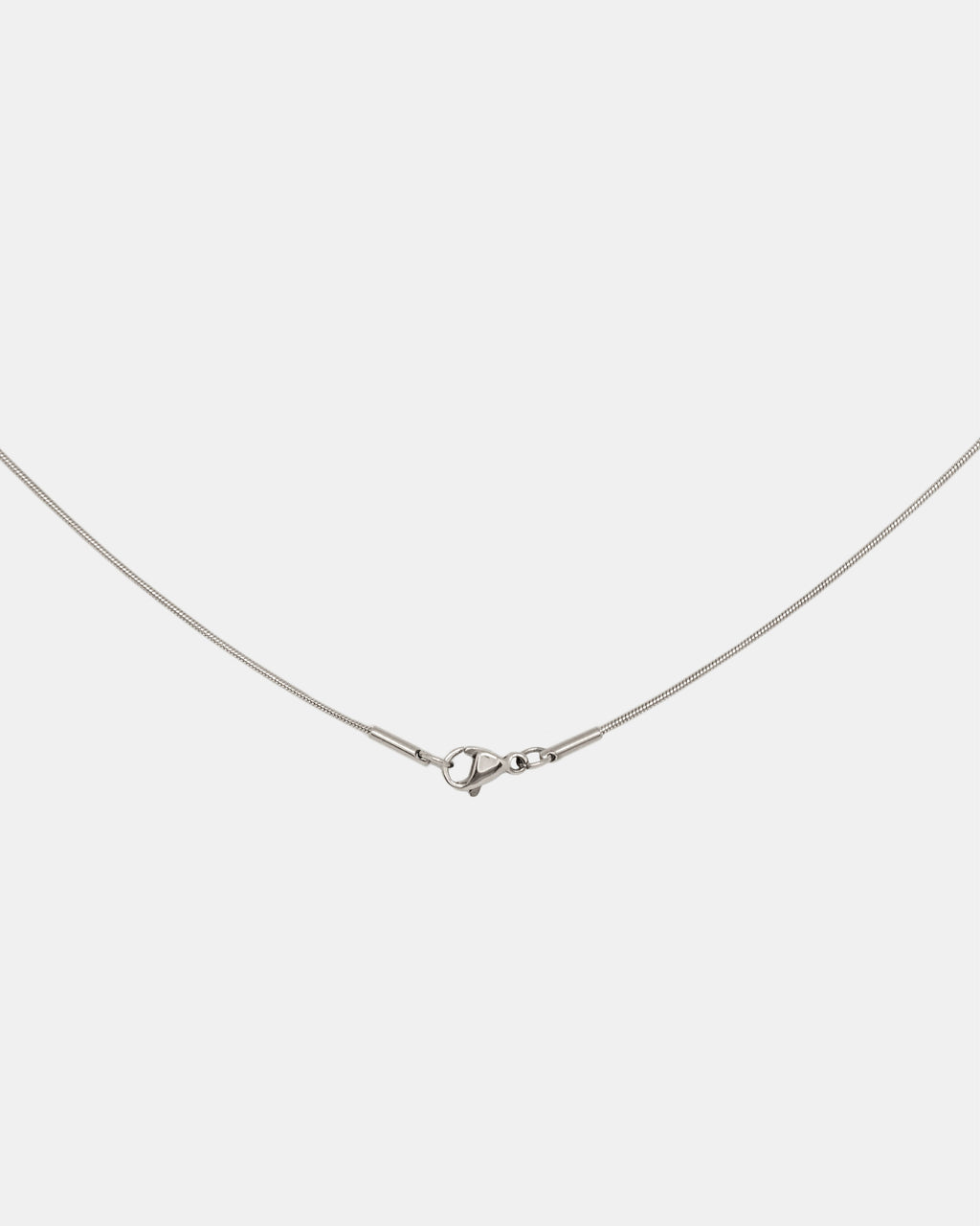 Sleek Snake Chain Necklace in Silver