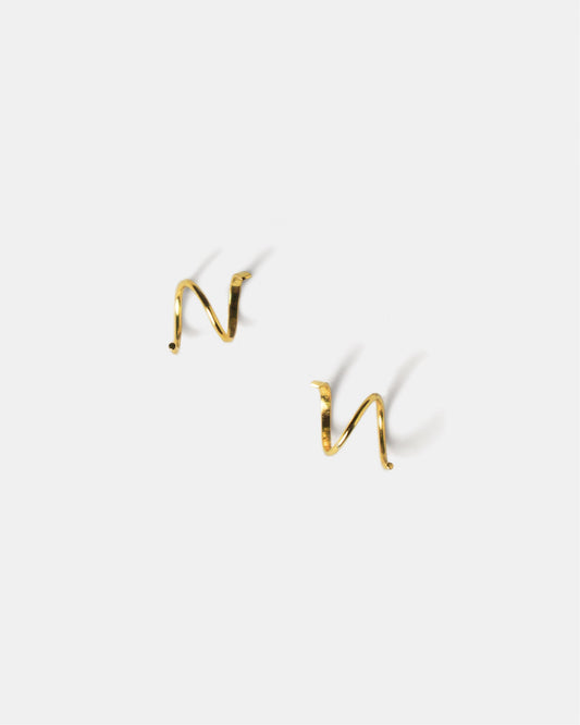 Spiral Earrings in Gold